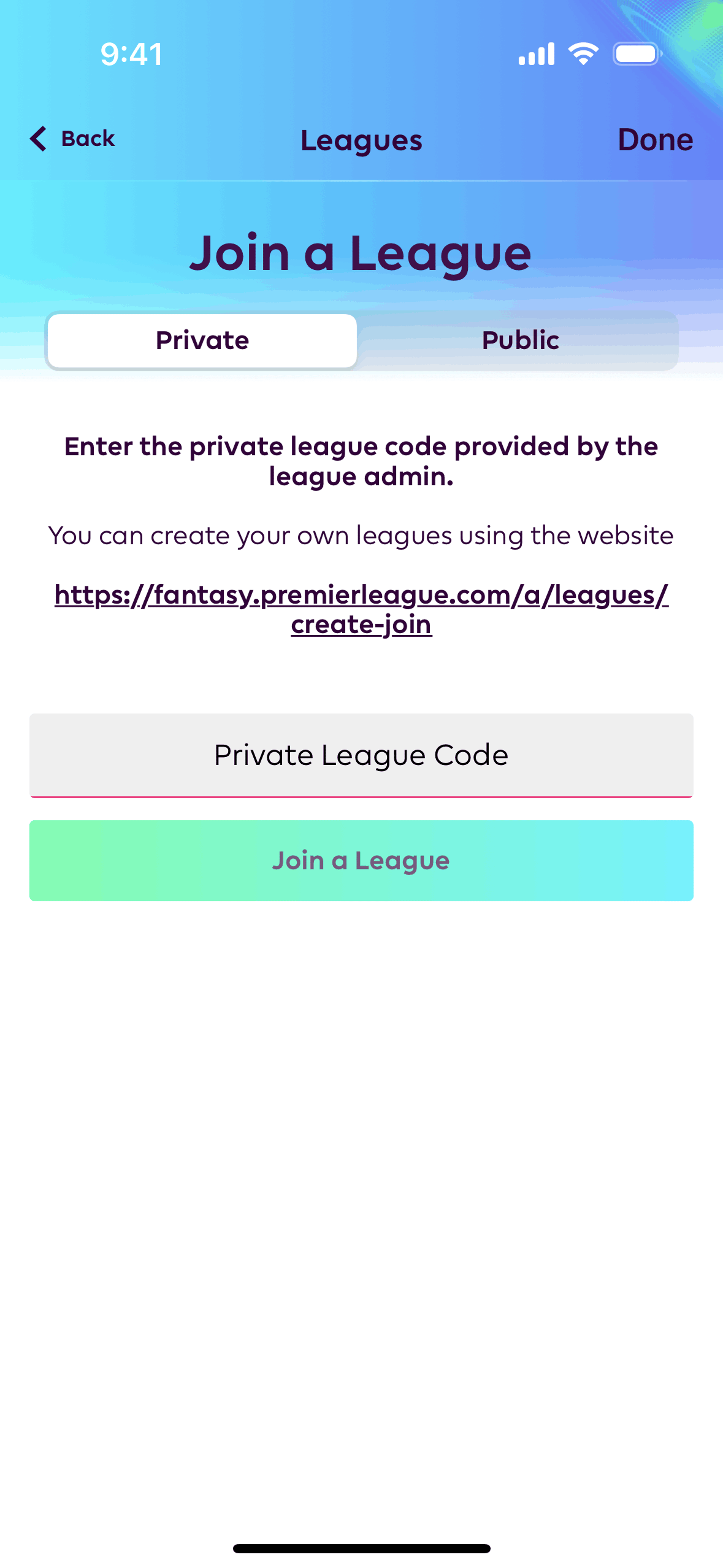 Premier League iOS Sports interface screenshot 15