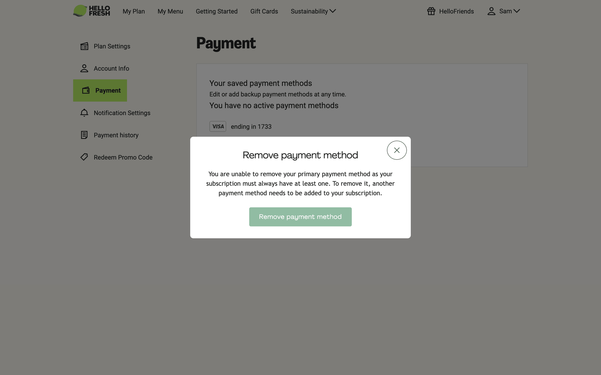 HelloFresh Web Lifestyle interface screenshot 16