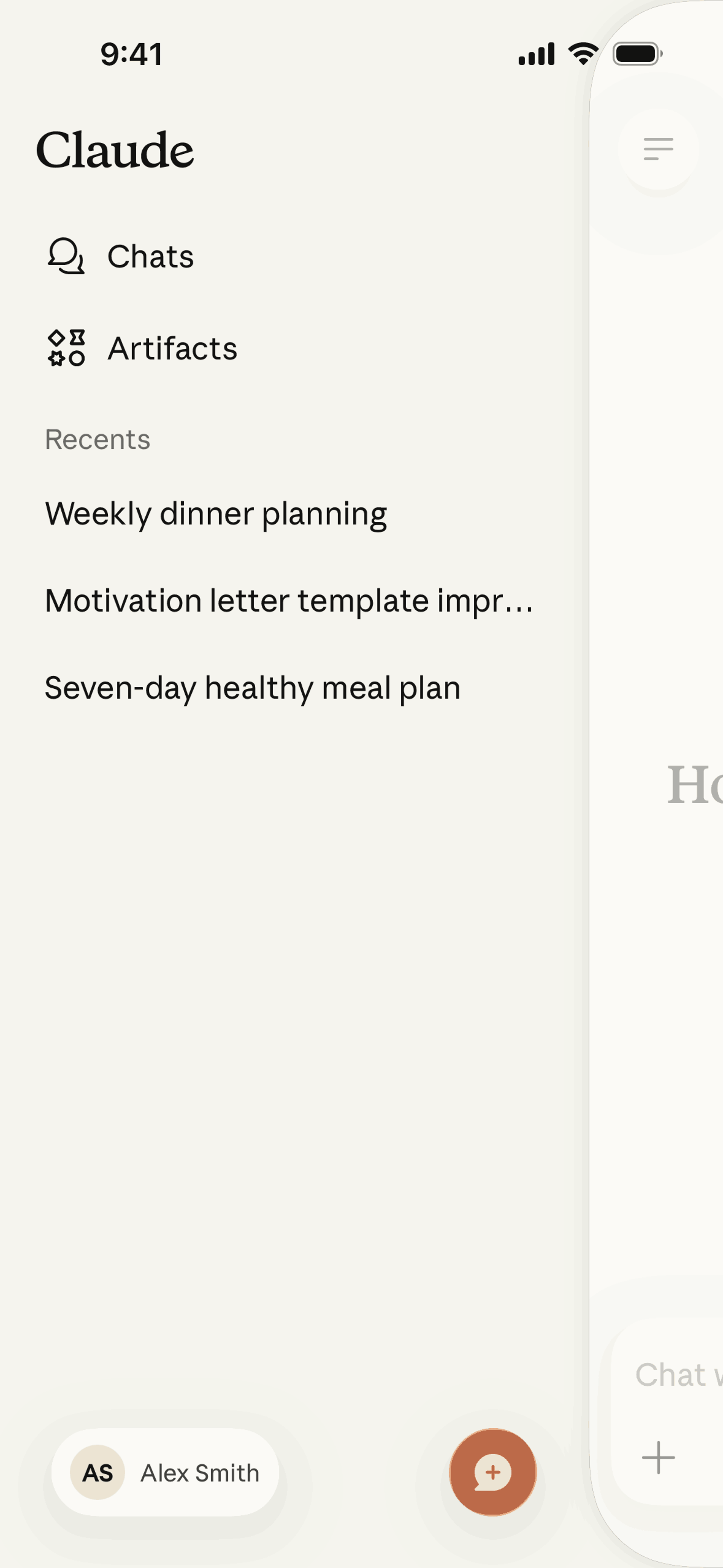 Claude iOS AI interface screenshot 19