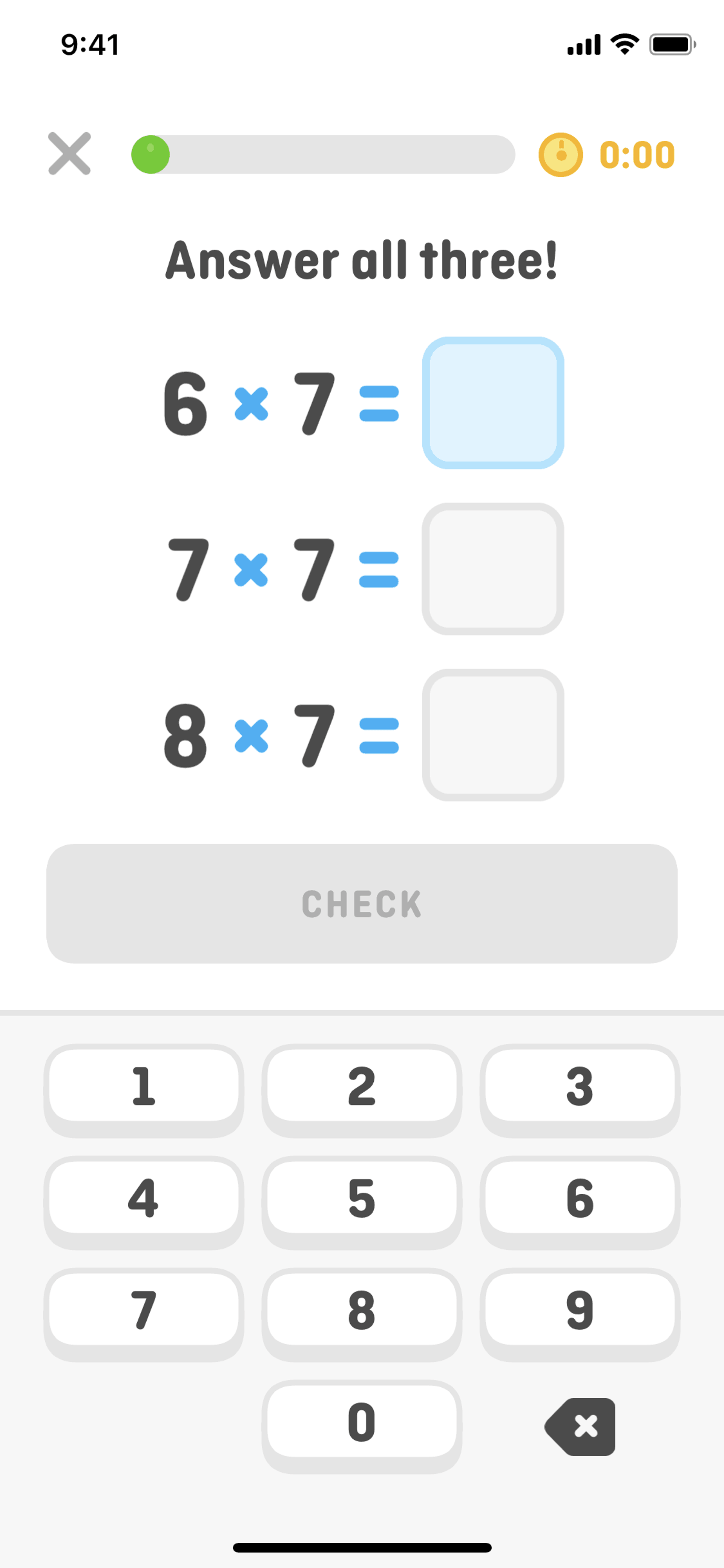 Duolingo Math iOS Education interface screenshot 20