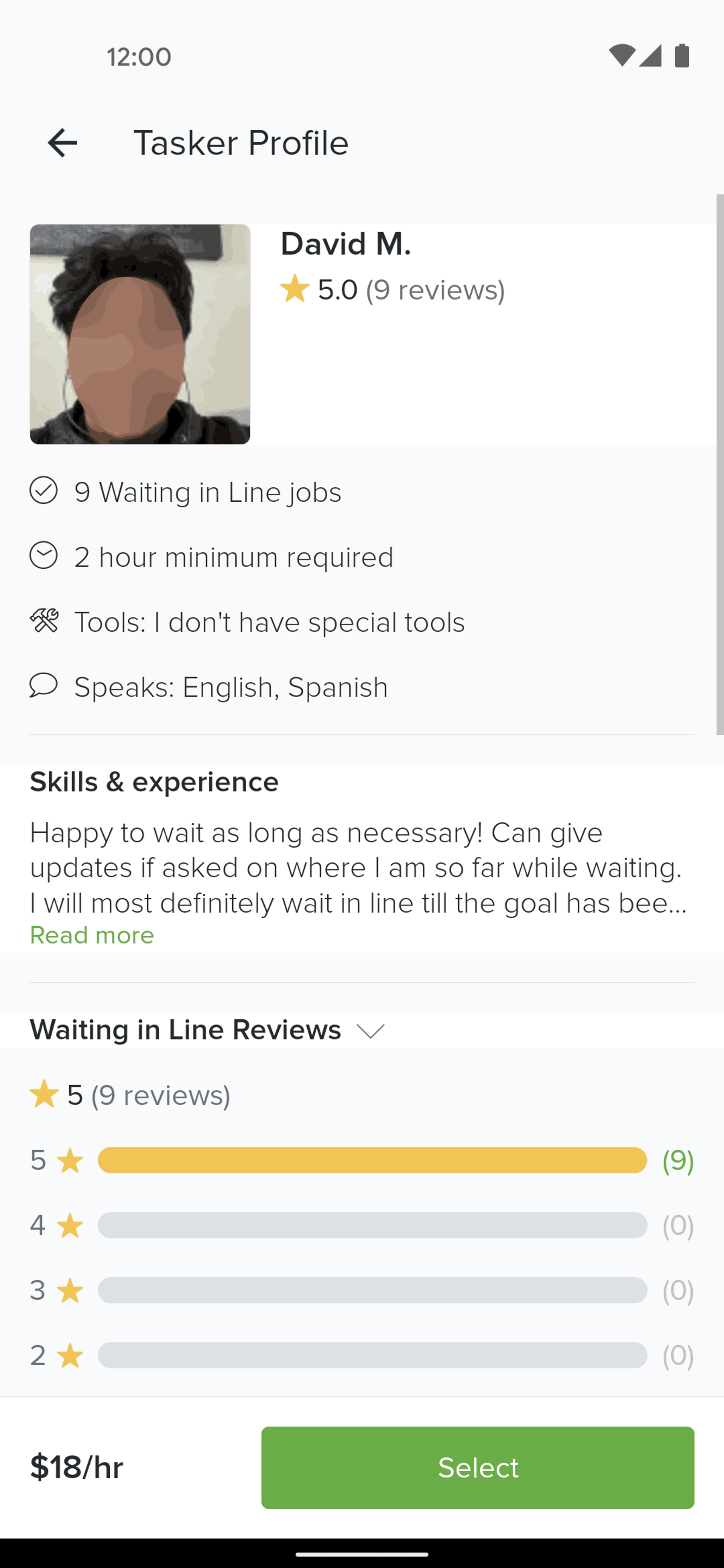 TaskRabbit Android Lifestyle interface screenshot 21