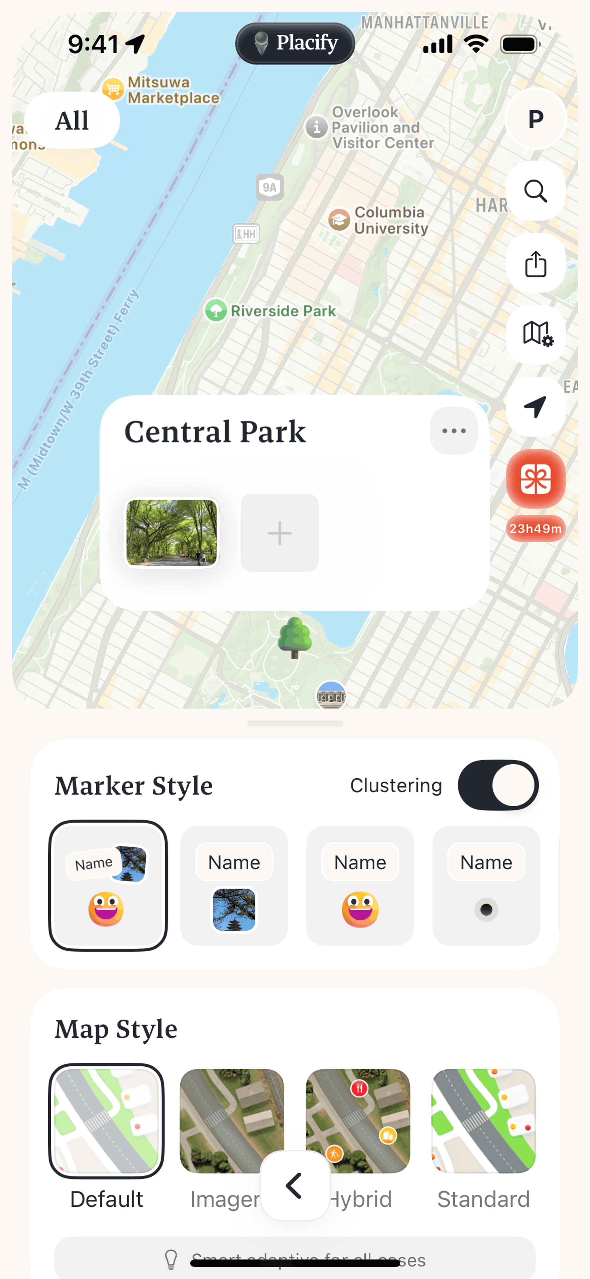 Placify iOS Lifestyle interface screenshot 15