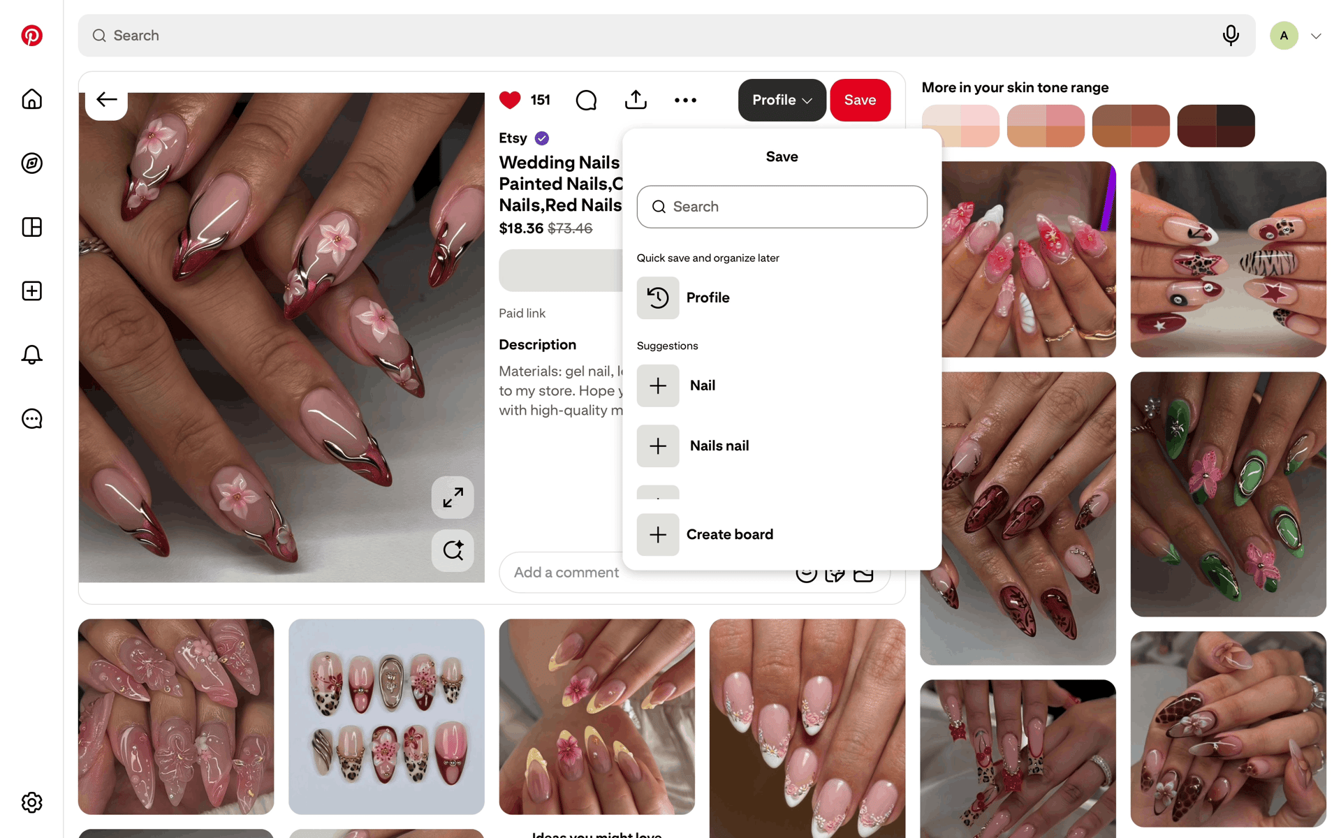 Pinterest Web Photo & Video interface screenshot 22