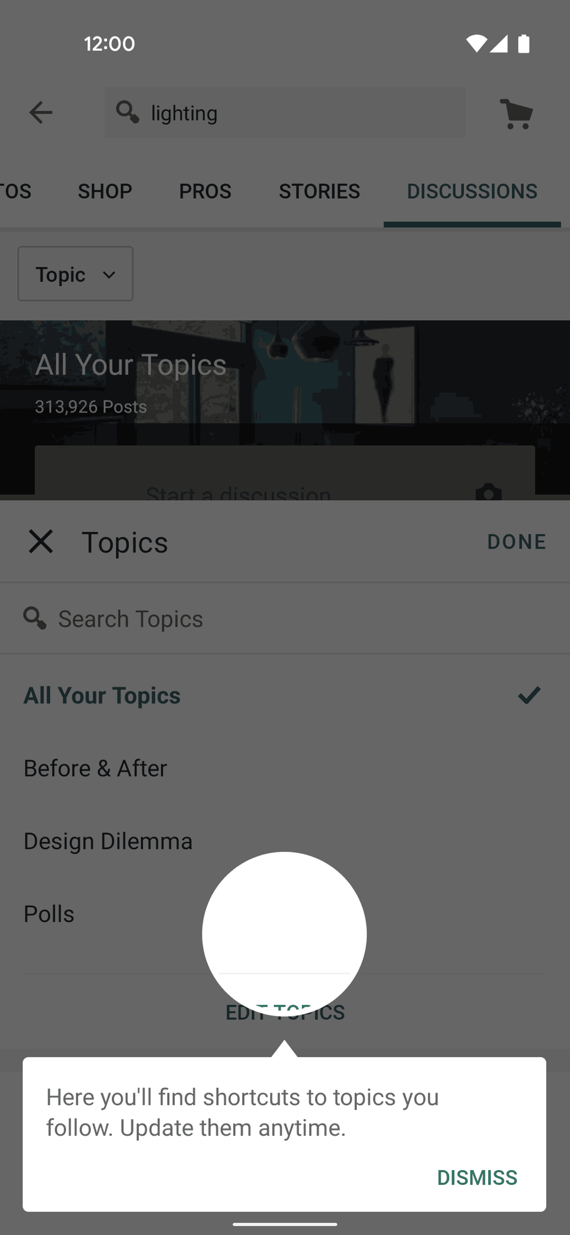 Houzz Android Lifestyle interface screenshot 2