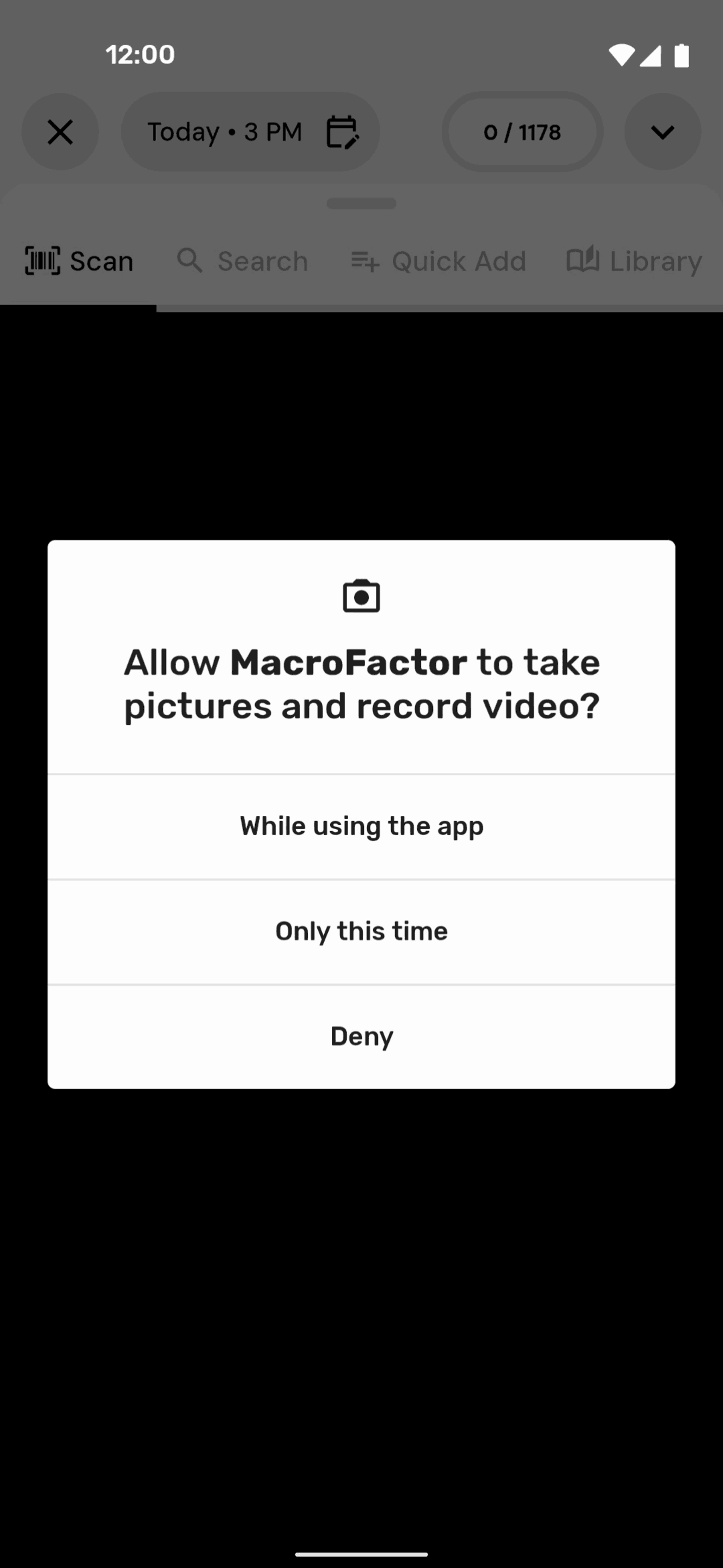 MacroFactor Android Health & Fitness interface screenshot 18
