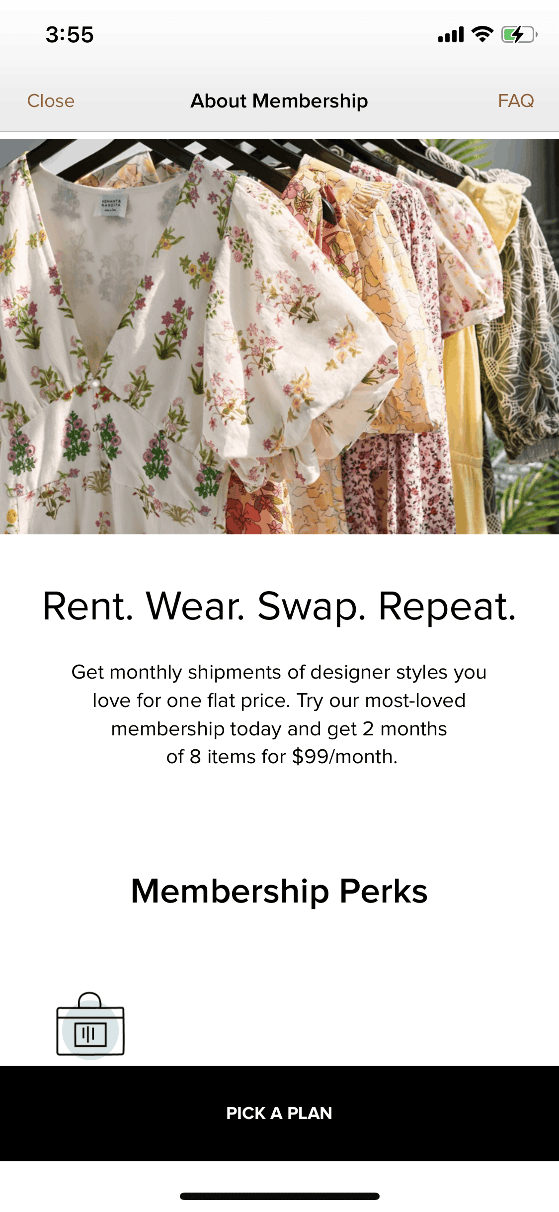 Rent the Runway iOS Shopping interface screenshot 15