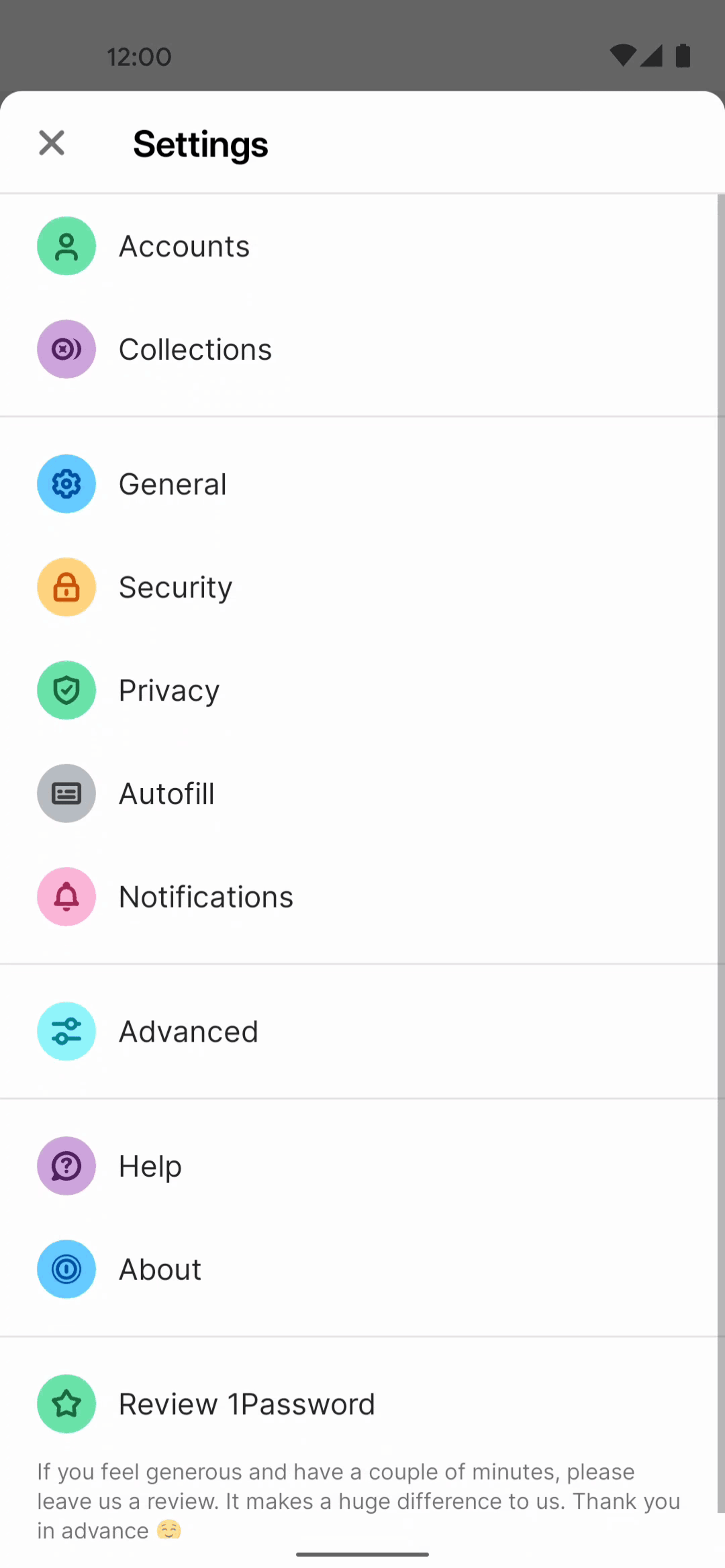 1Password Android Productivity interface screenshot 22