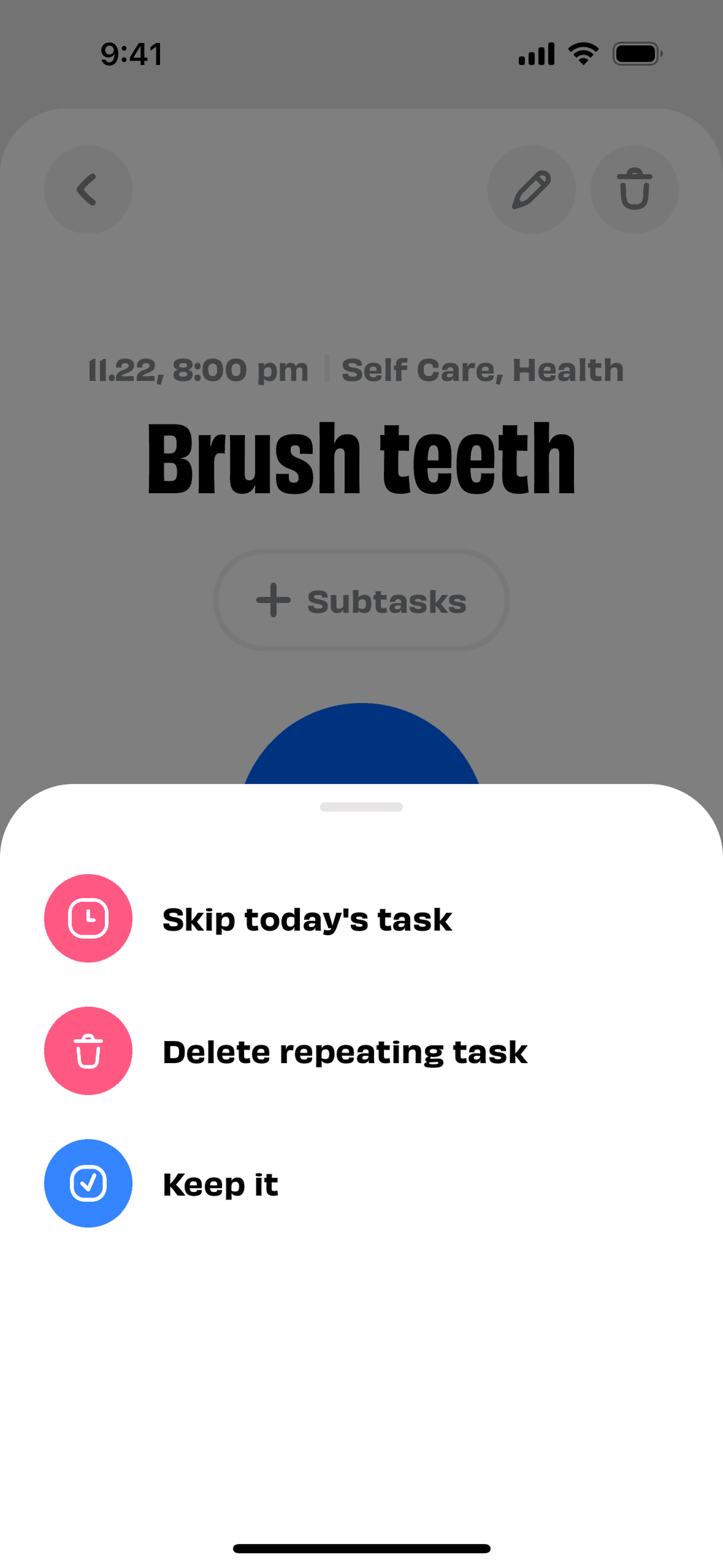 Numo iOS Productivity interface screenshot 11