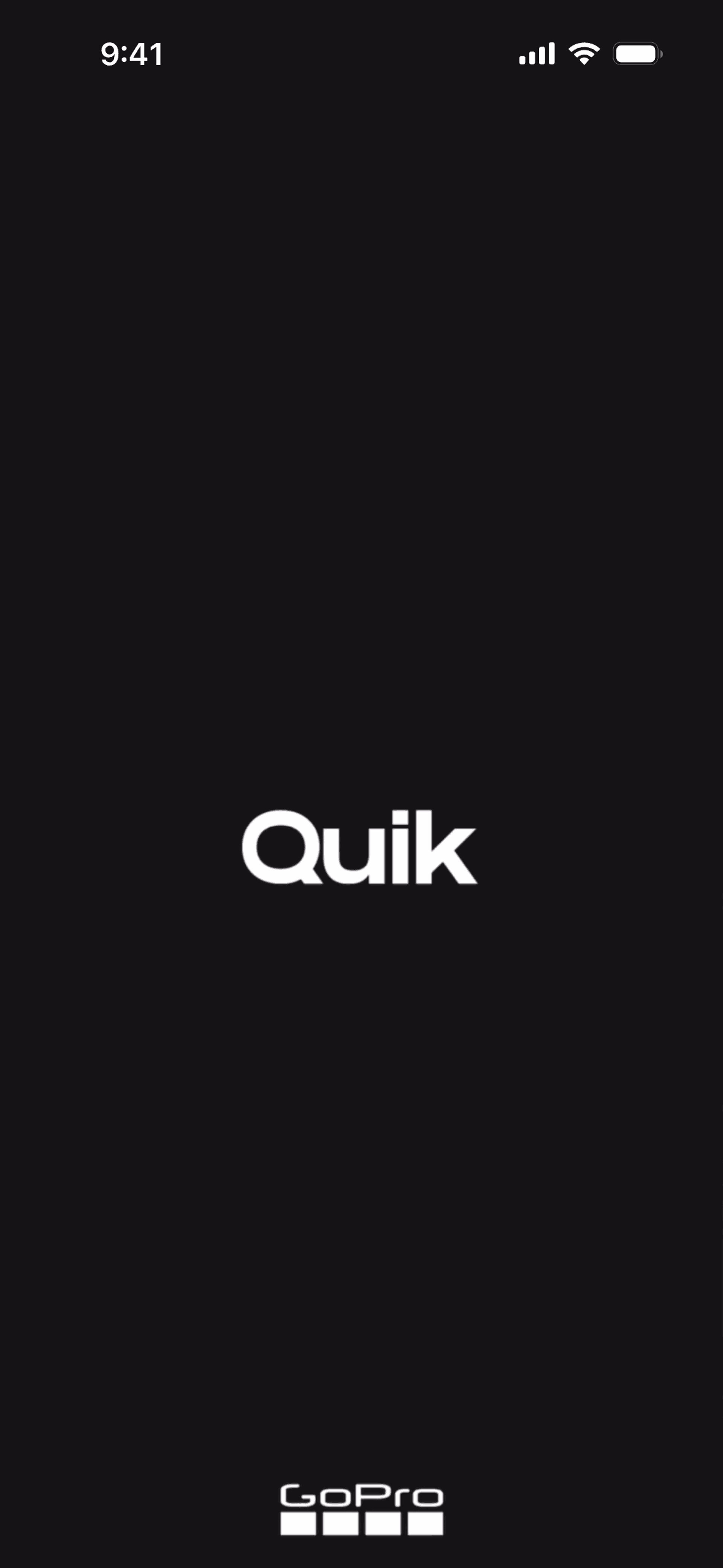 GoPro Quik iOS Photo & Video interface screenshot 1