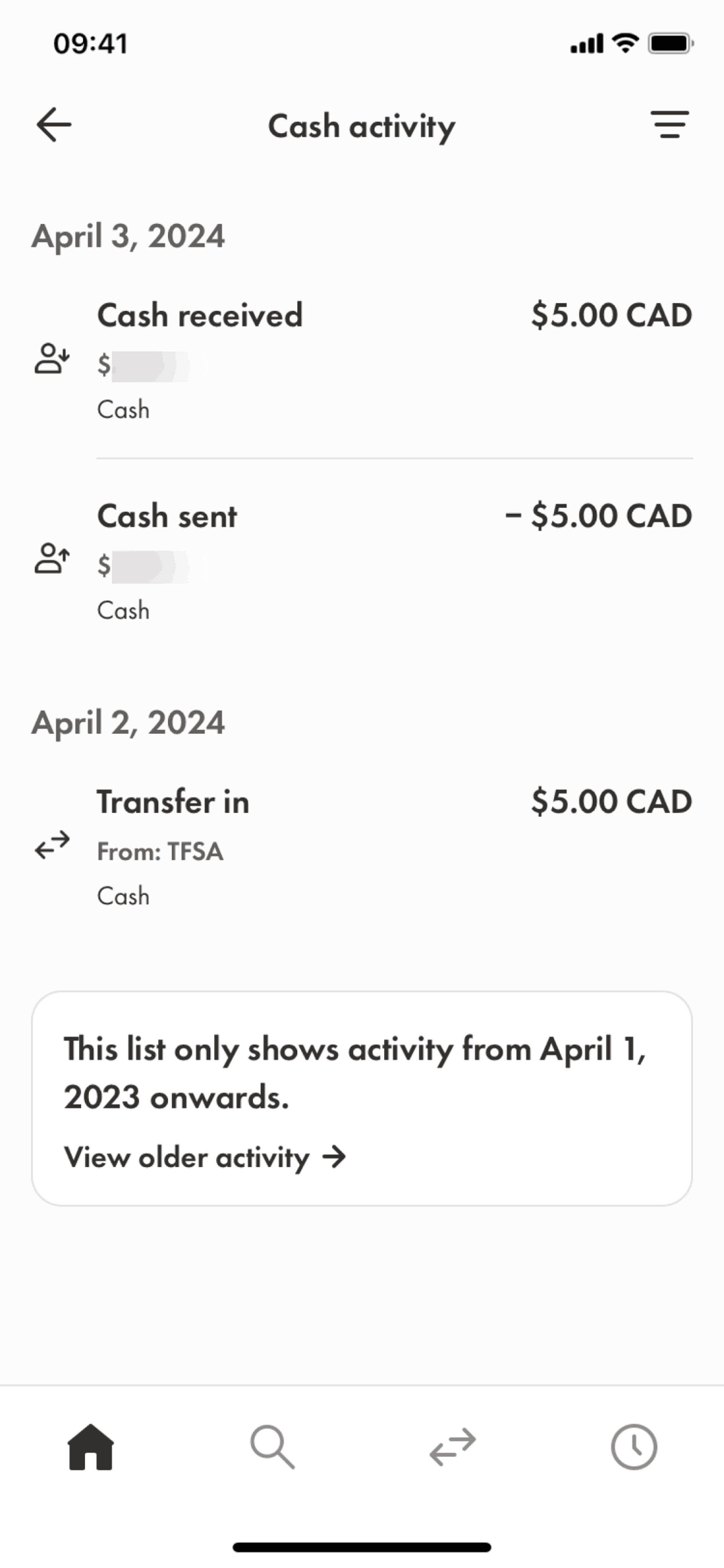 Wealthsimple iOS Finance interface screenshot 8