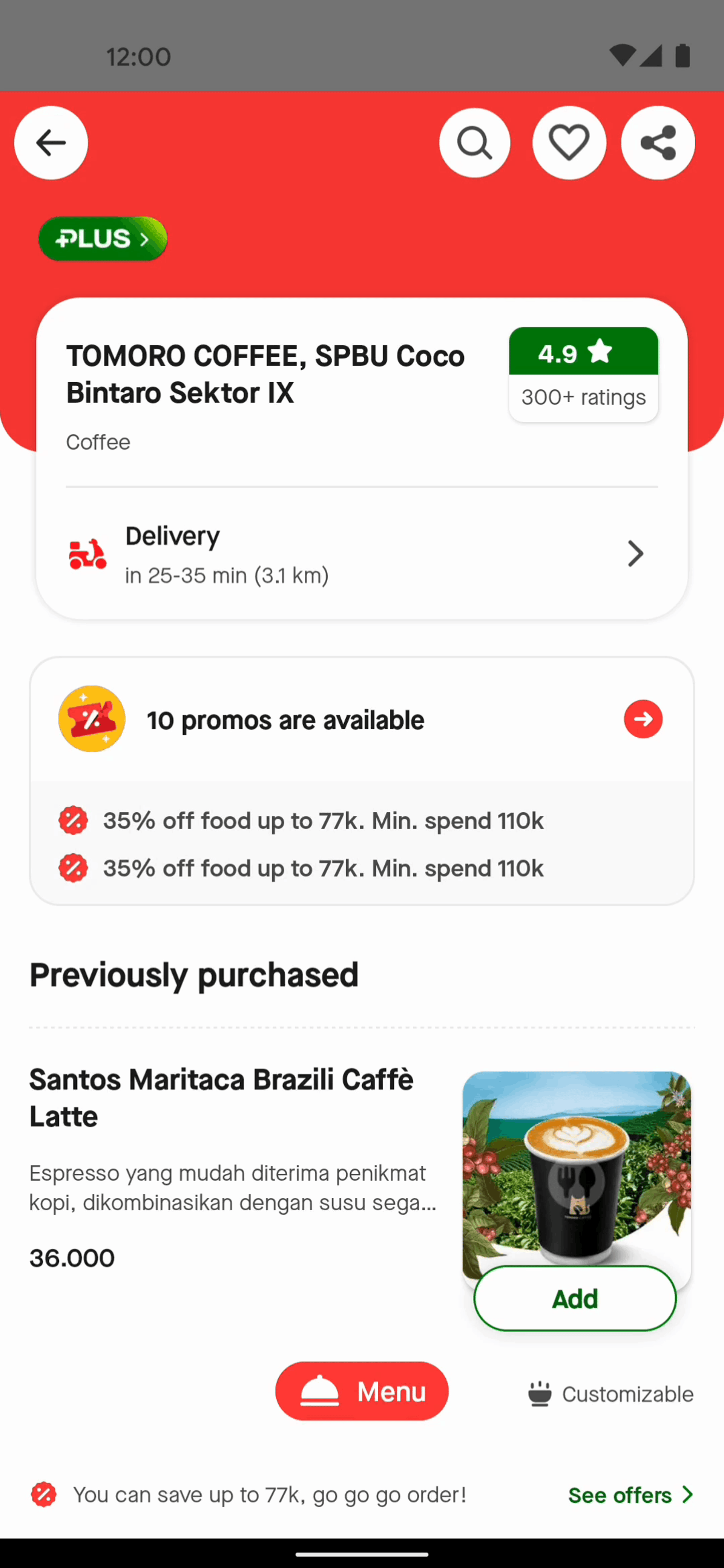 Gojek Android Travel & Transportation interface screenshot 3