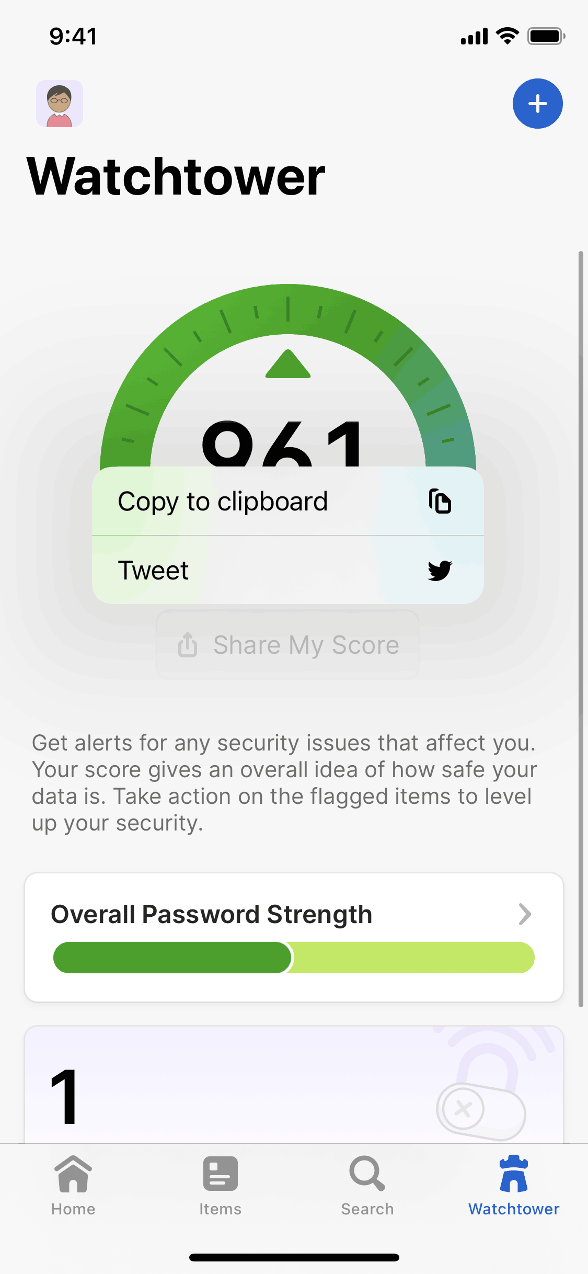 1Password iOS Productivity interface screenshot 7