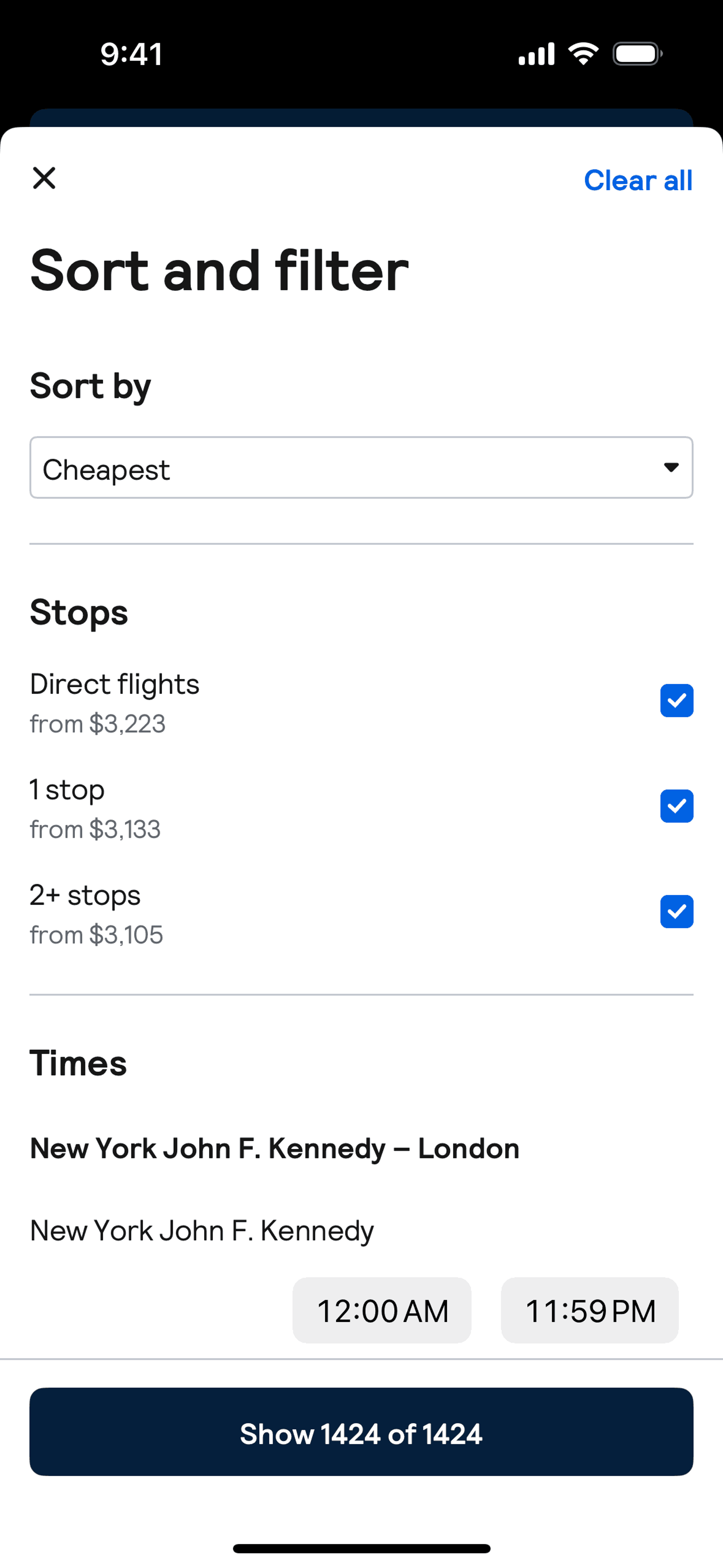 Skyscanner iOS Travel & Transportation interface screenshot 15