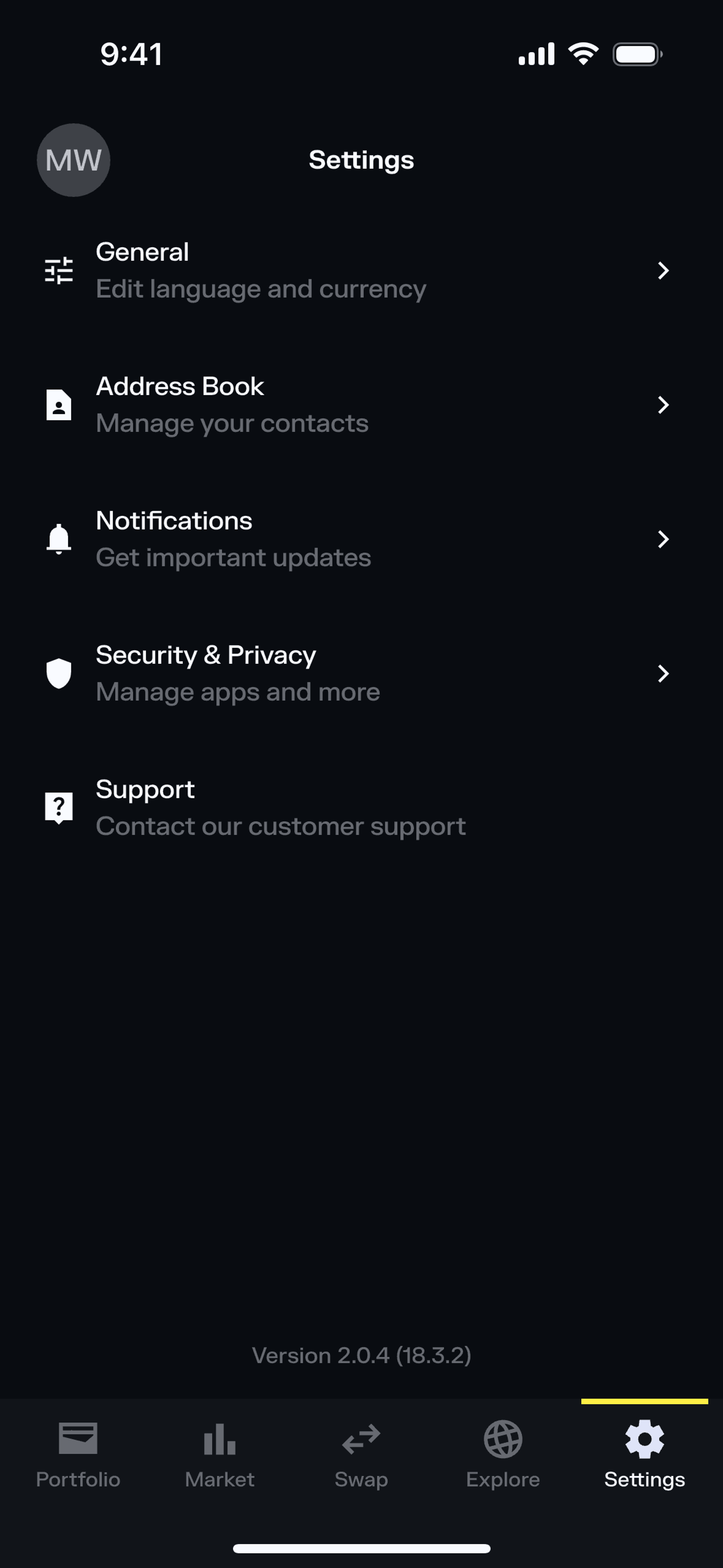 Solflare iOS Crypto & Web3 interface screenshot 16
