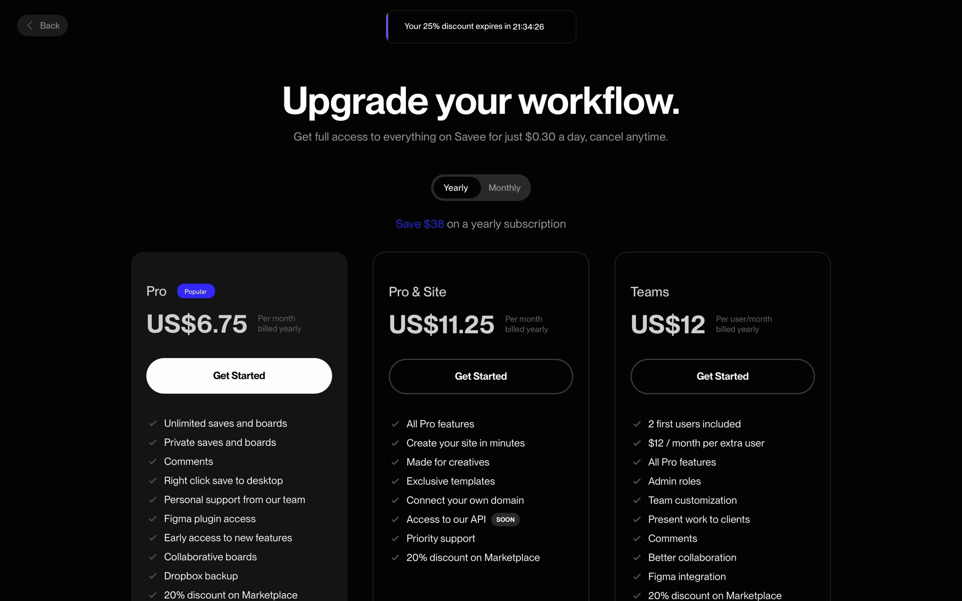 Savee Web inspiration interface screenshot 11