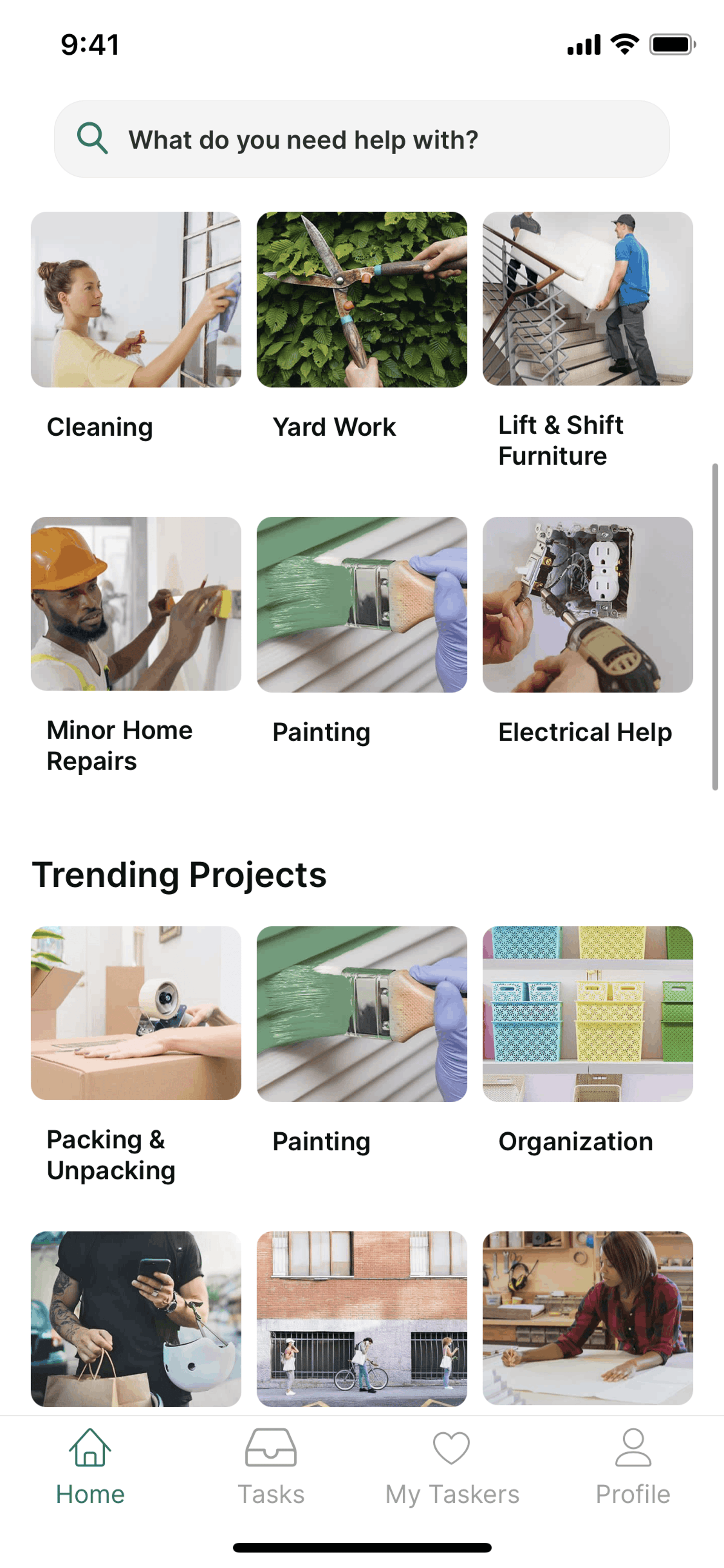 TaskRabbit iOS Lifestyle interface screenshot 7