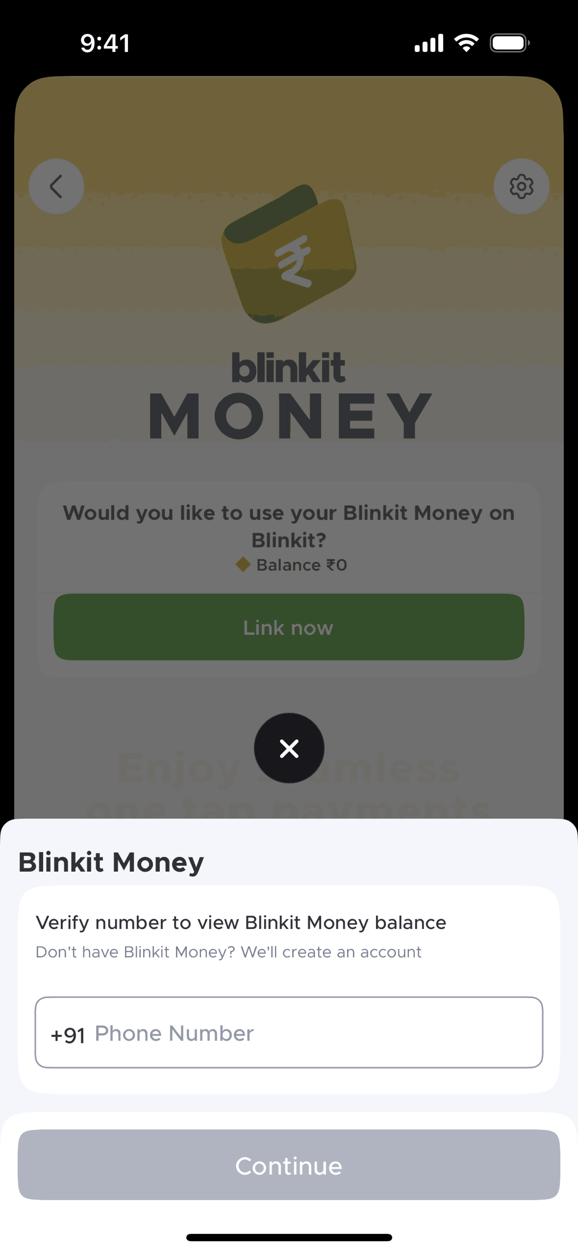 Blinkit iOS Food & Drink interface screenshot 23