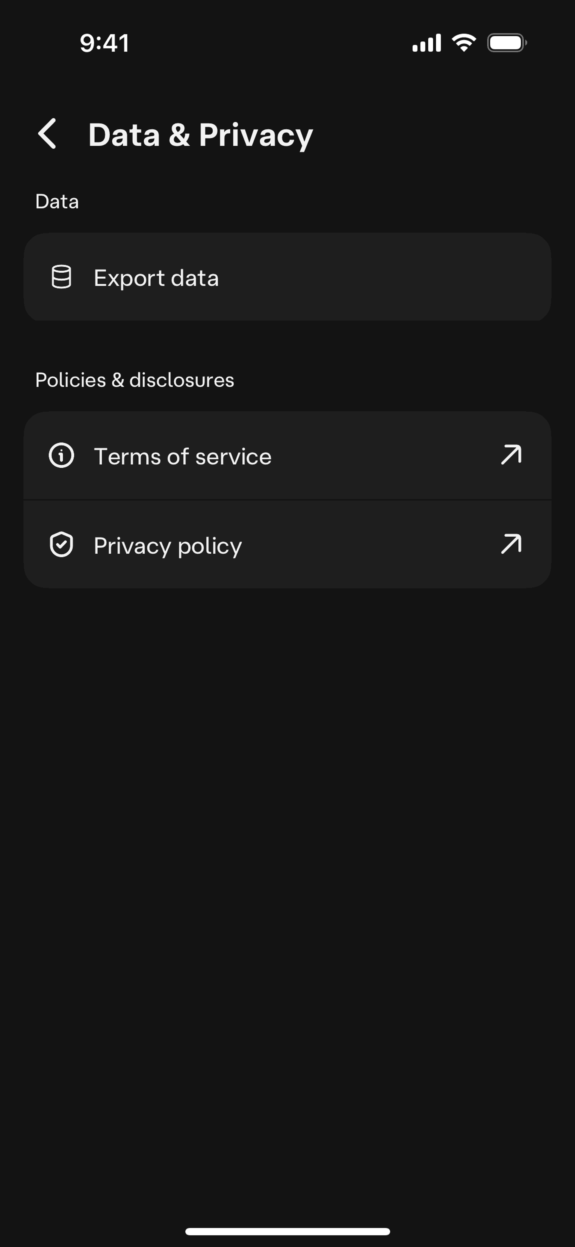 Character AI iOS AI interface screenshot 7