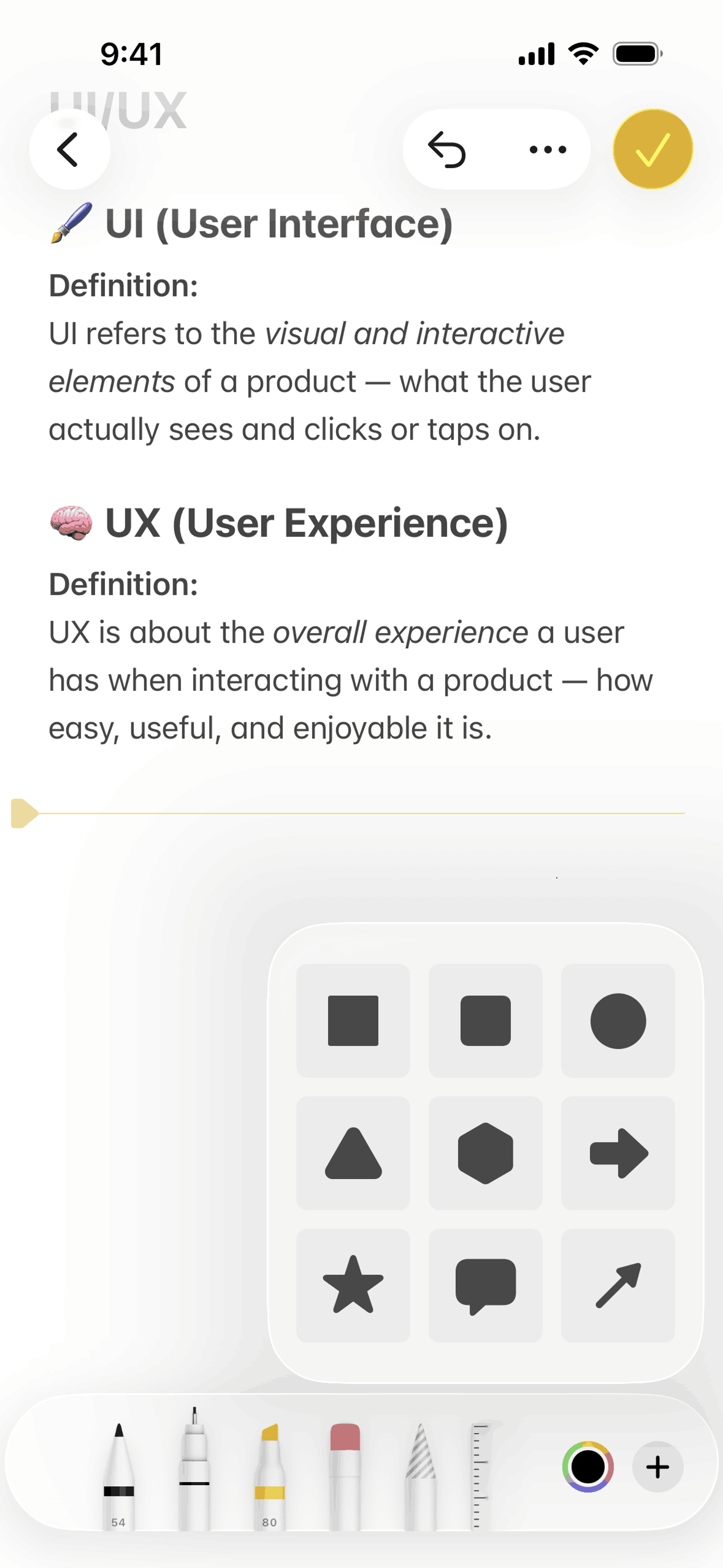Apple Notes iOS Productivity interface screenshot 14
