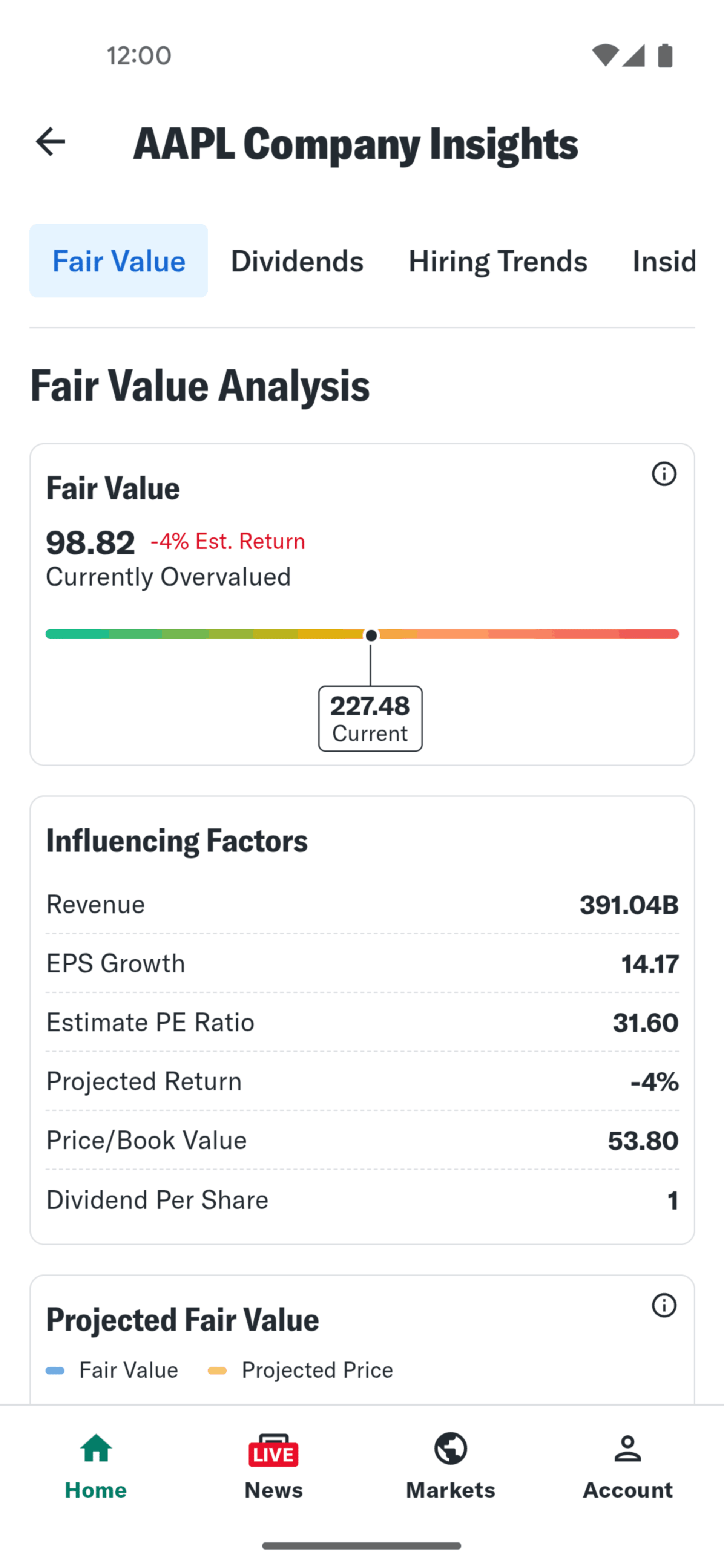 Yahoo Finance Android Finance interface screenshot 8