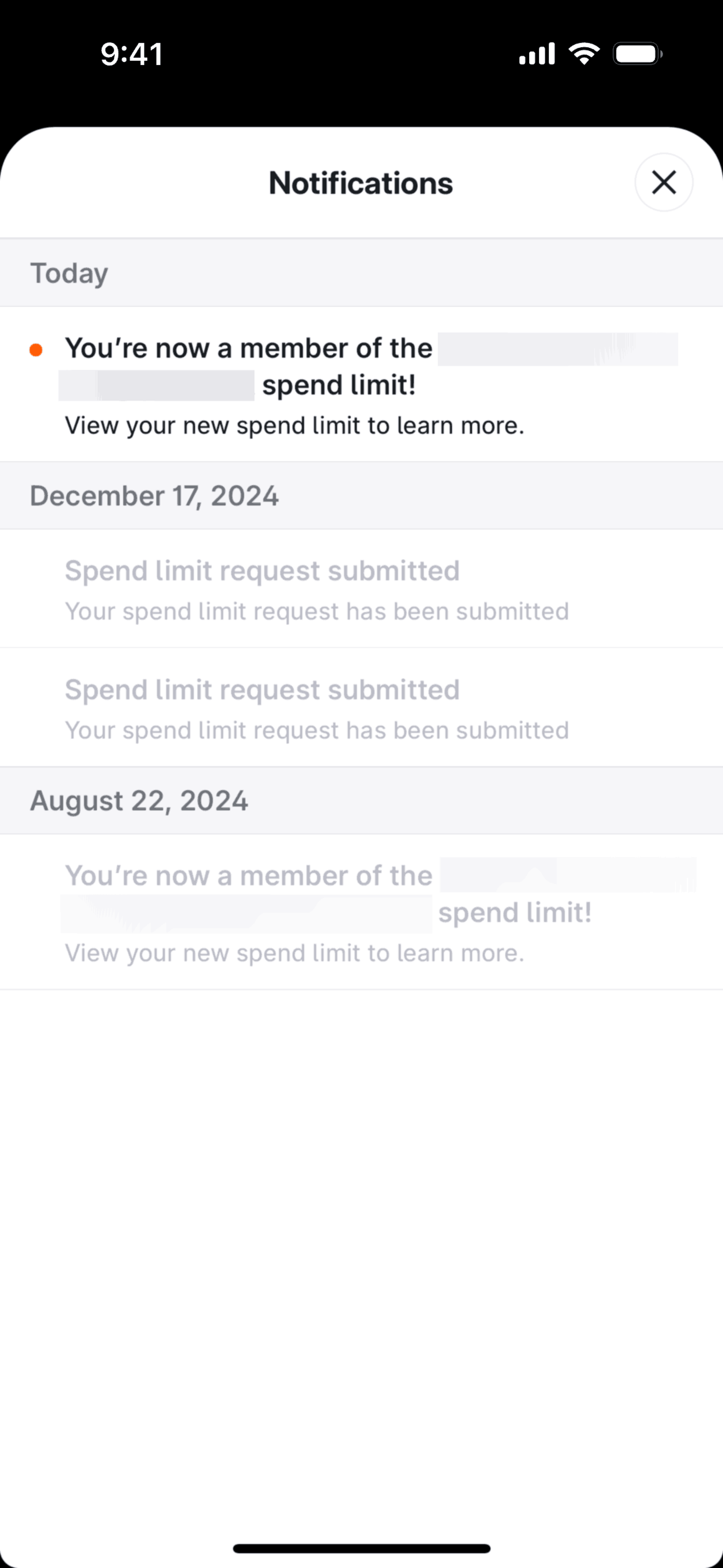 Brex iOS Business interface screenshot 7