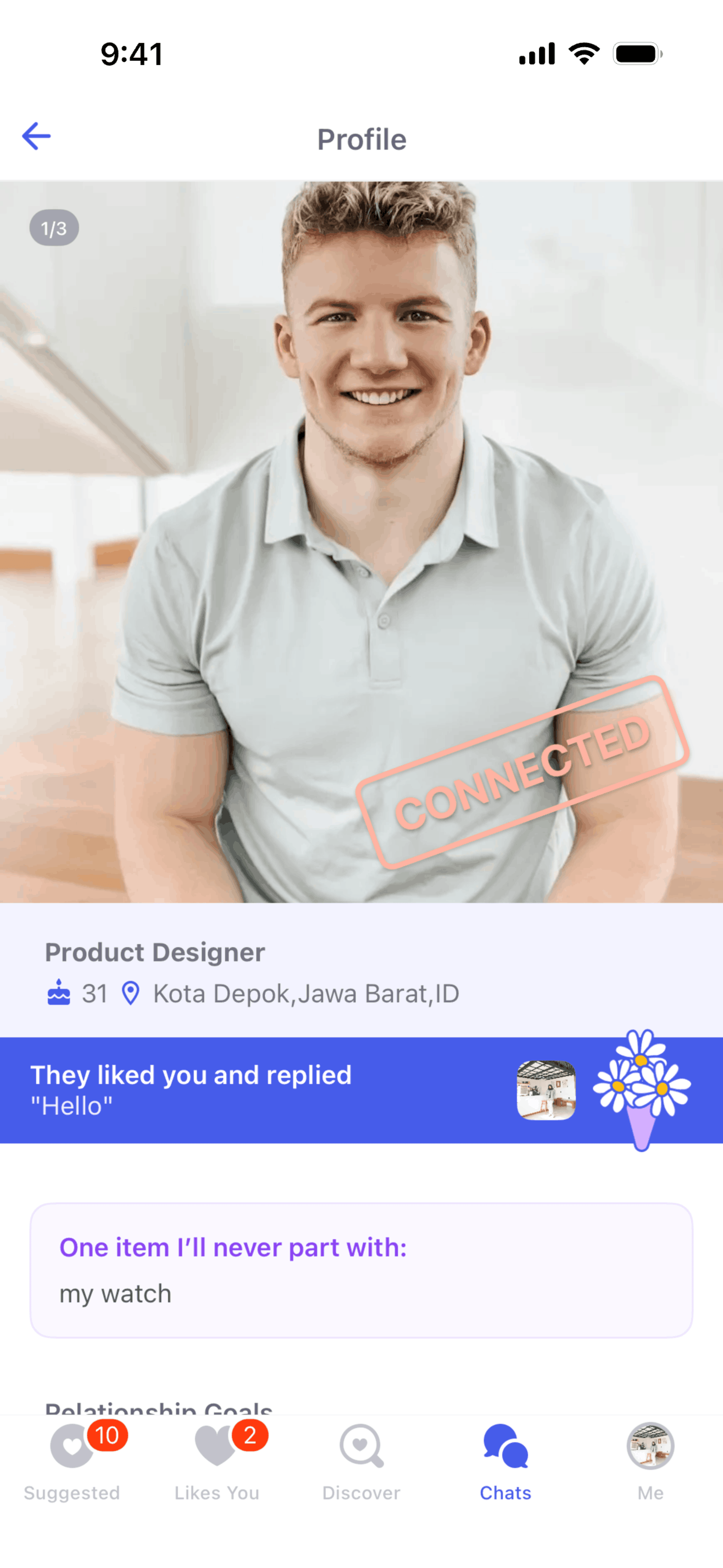 Coffee Meets Bagel iOS dating interface screenshot 8