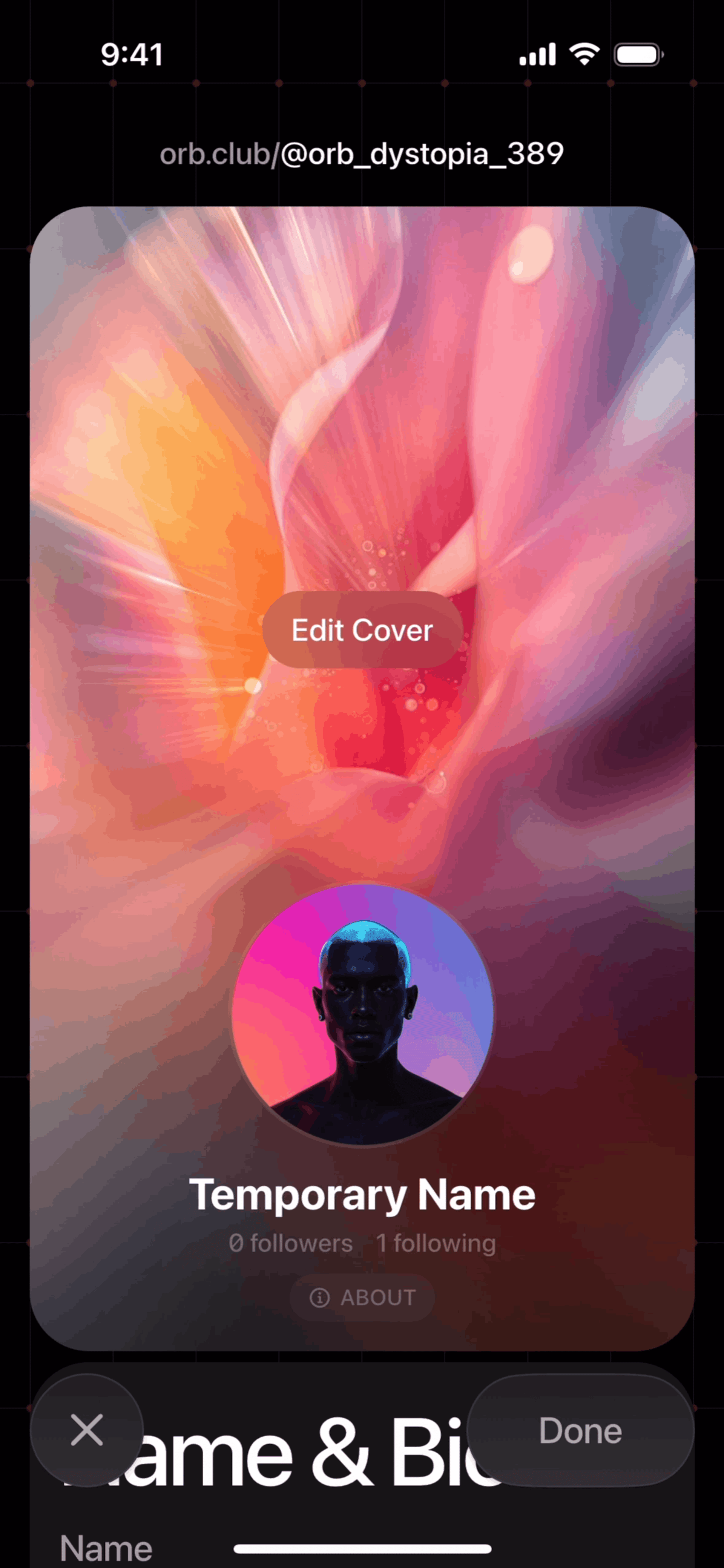 Orb Social iOS Social Networking interface screenshot 16