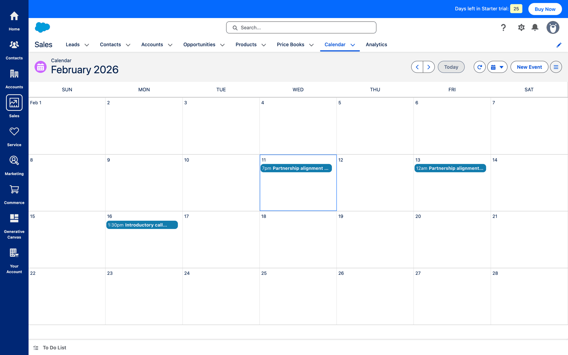 Salesforce Web Business interface screenshot 20