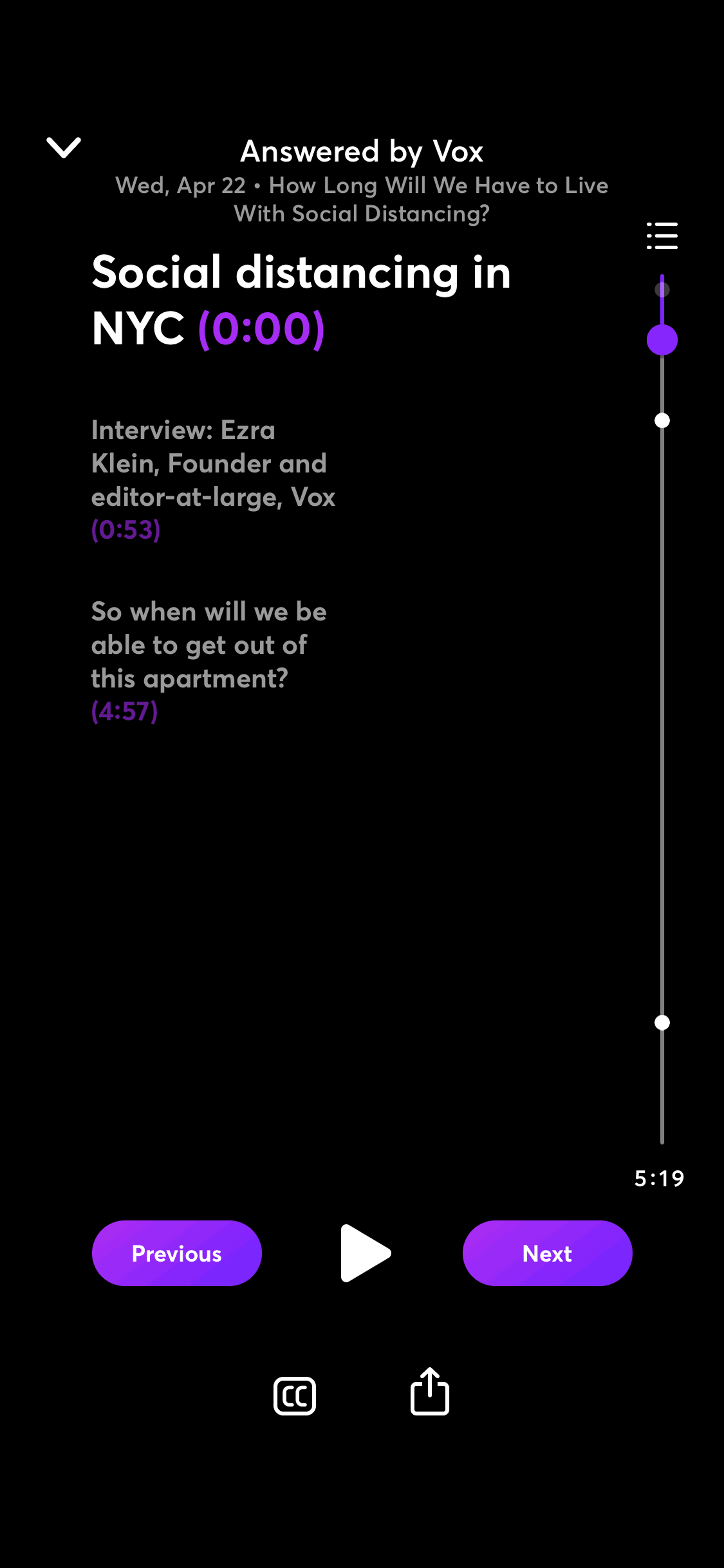 Quibi iOS Entertainment interface screenshot 22