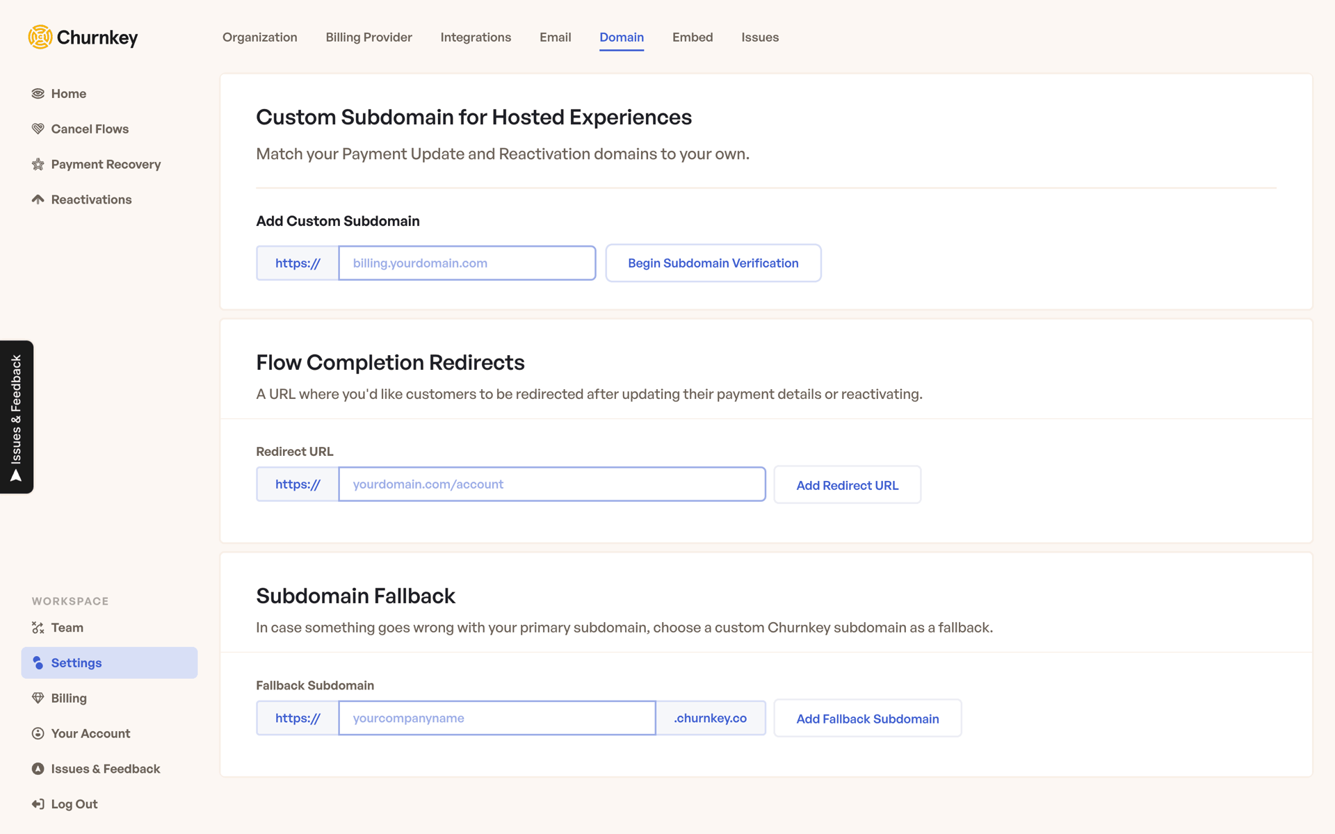 Churnkey Web Business interface screenshot 9