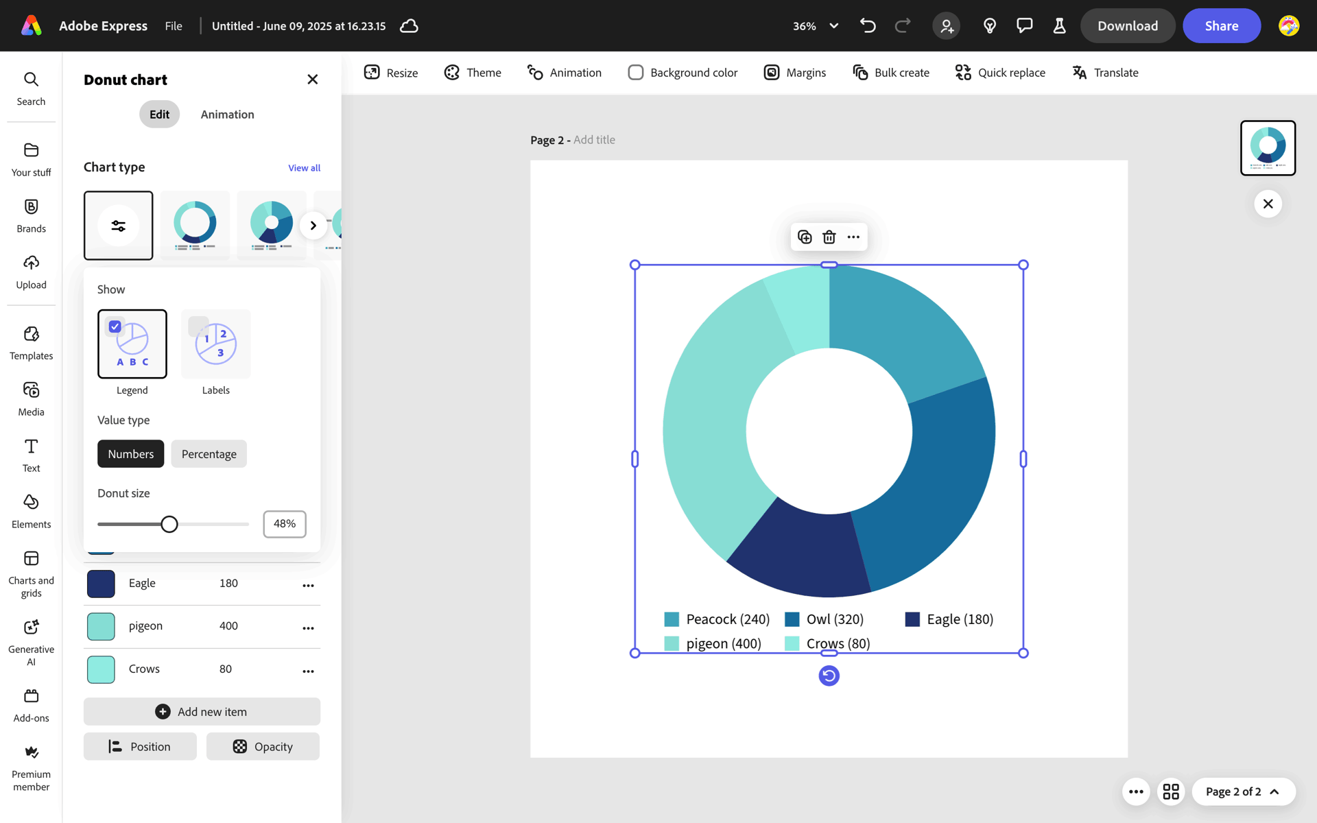 Adobe Express Web AI interface screenshot 21