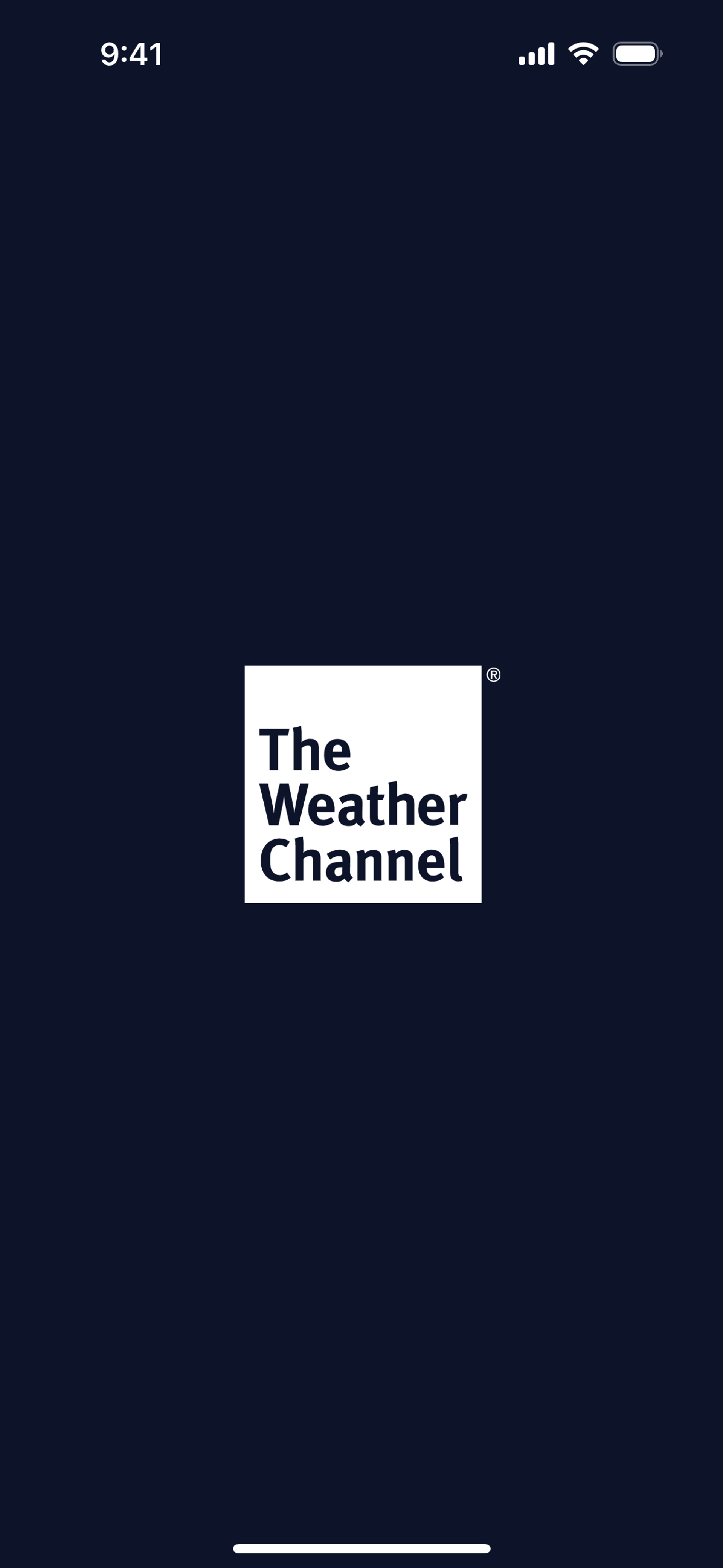 The Weather Channel iOS Utilities interface screenshot 1