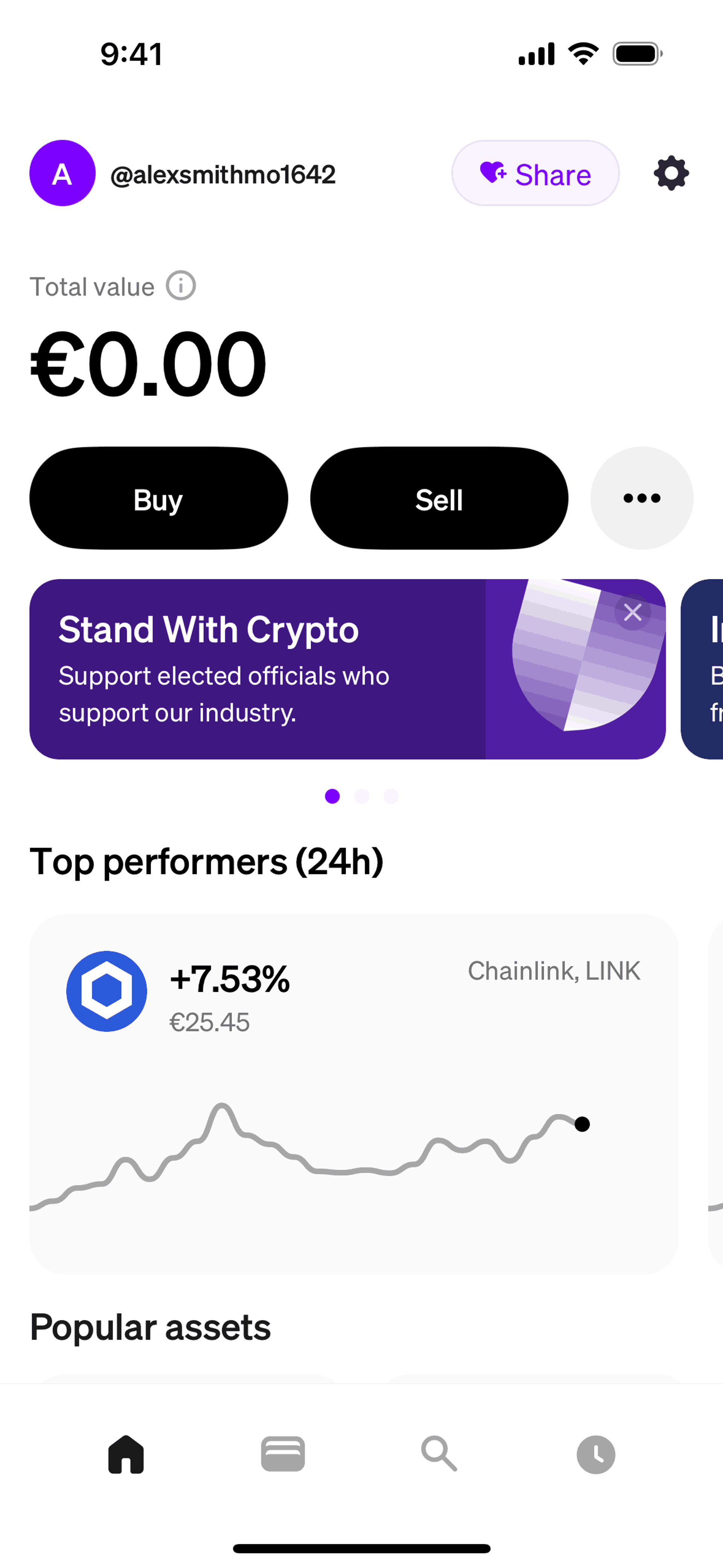 MoonPay iOS Crypto & Web3 interface screenshot 2