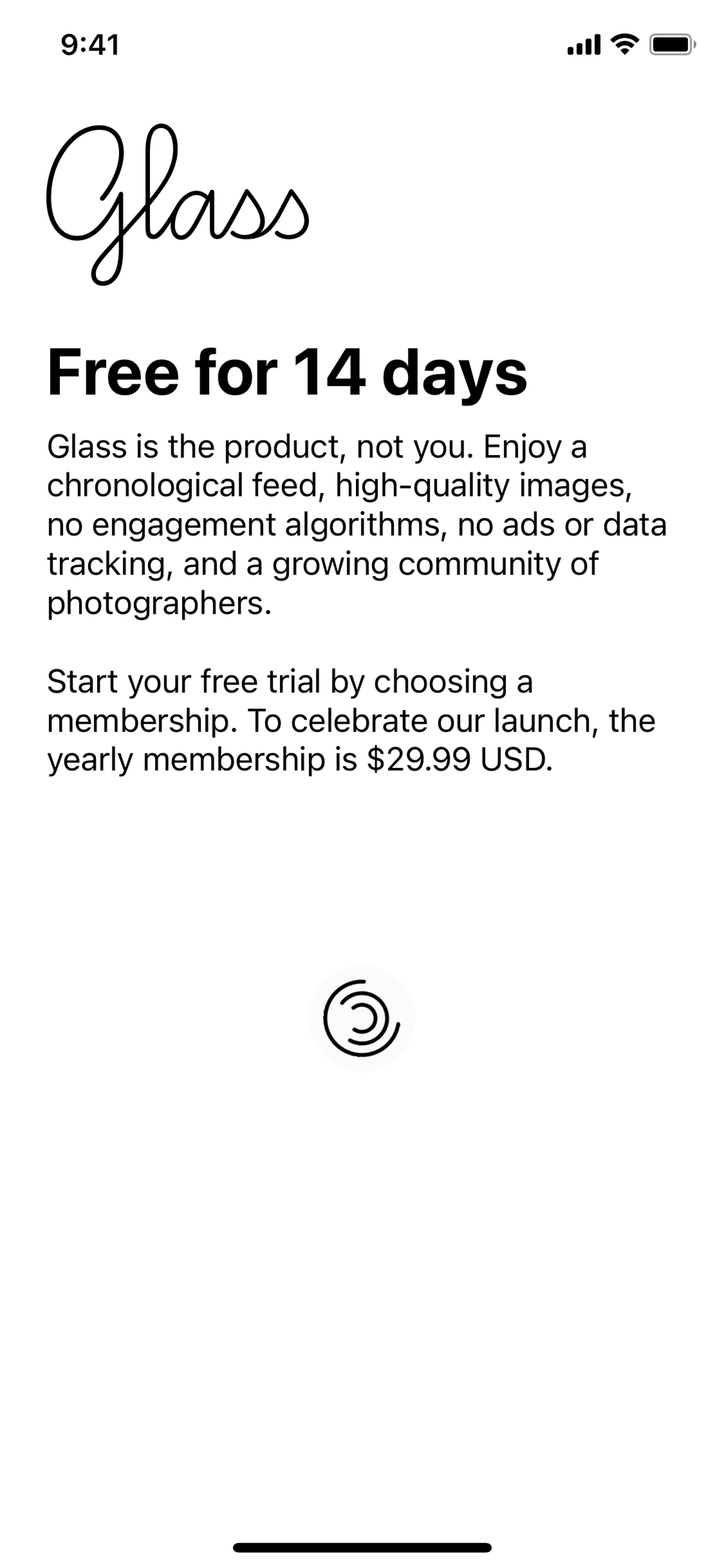 Glass iOS Photo & Video interface screenshot 19