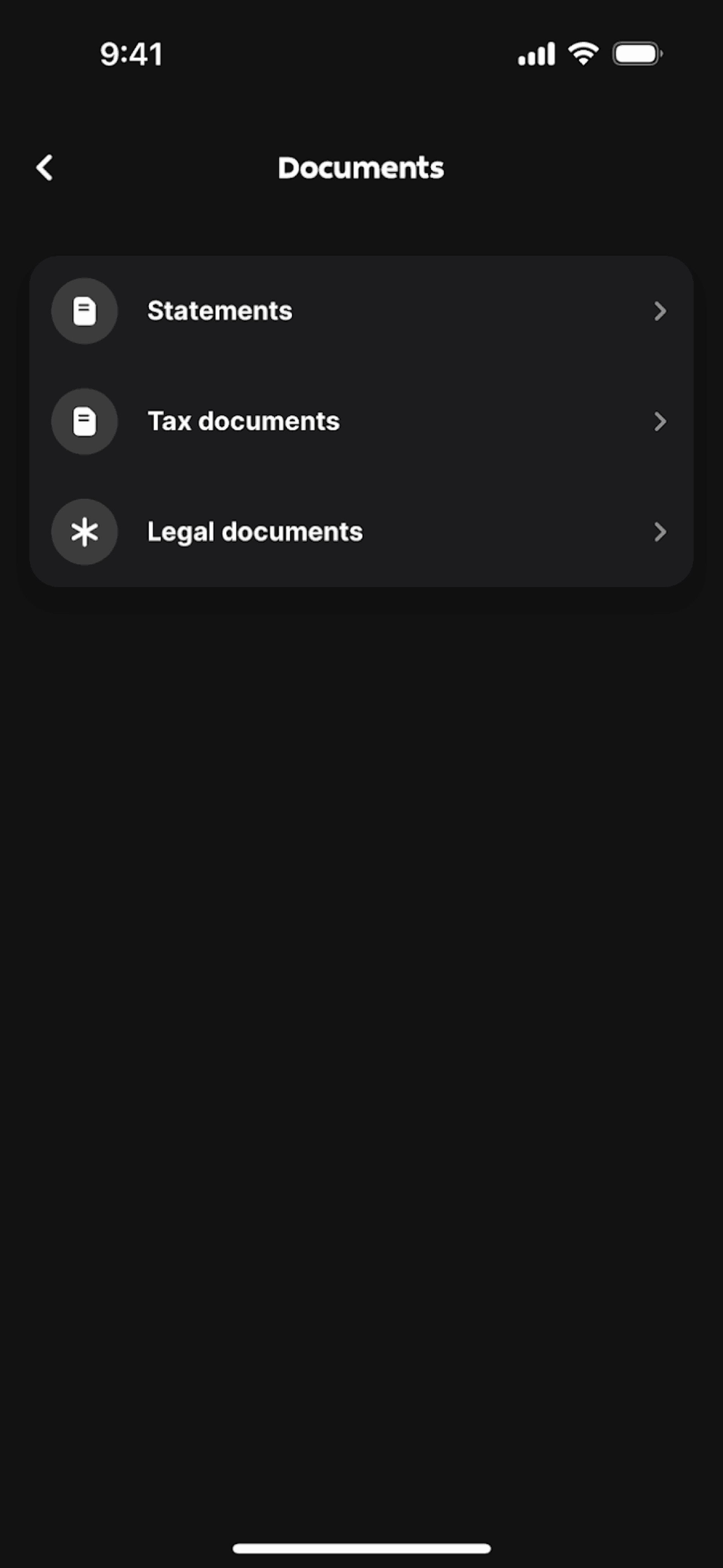 One iOS Finance interface screenshot 23