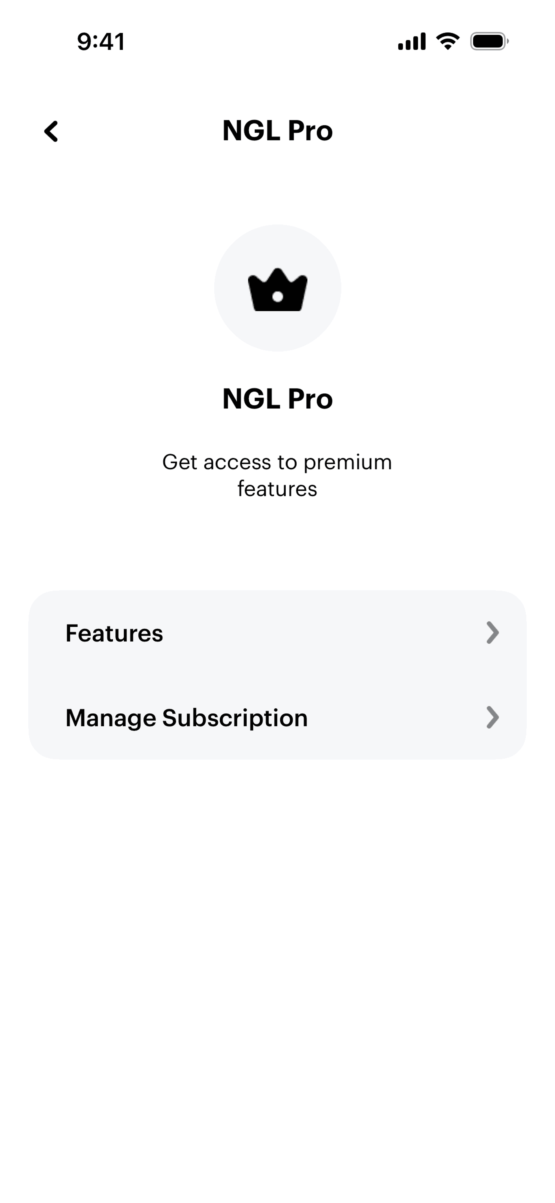 NGL iOS Lifestyle interface screenshot 11