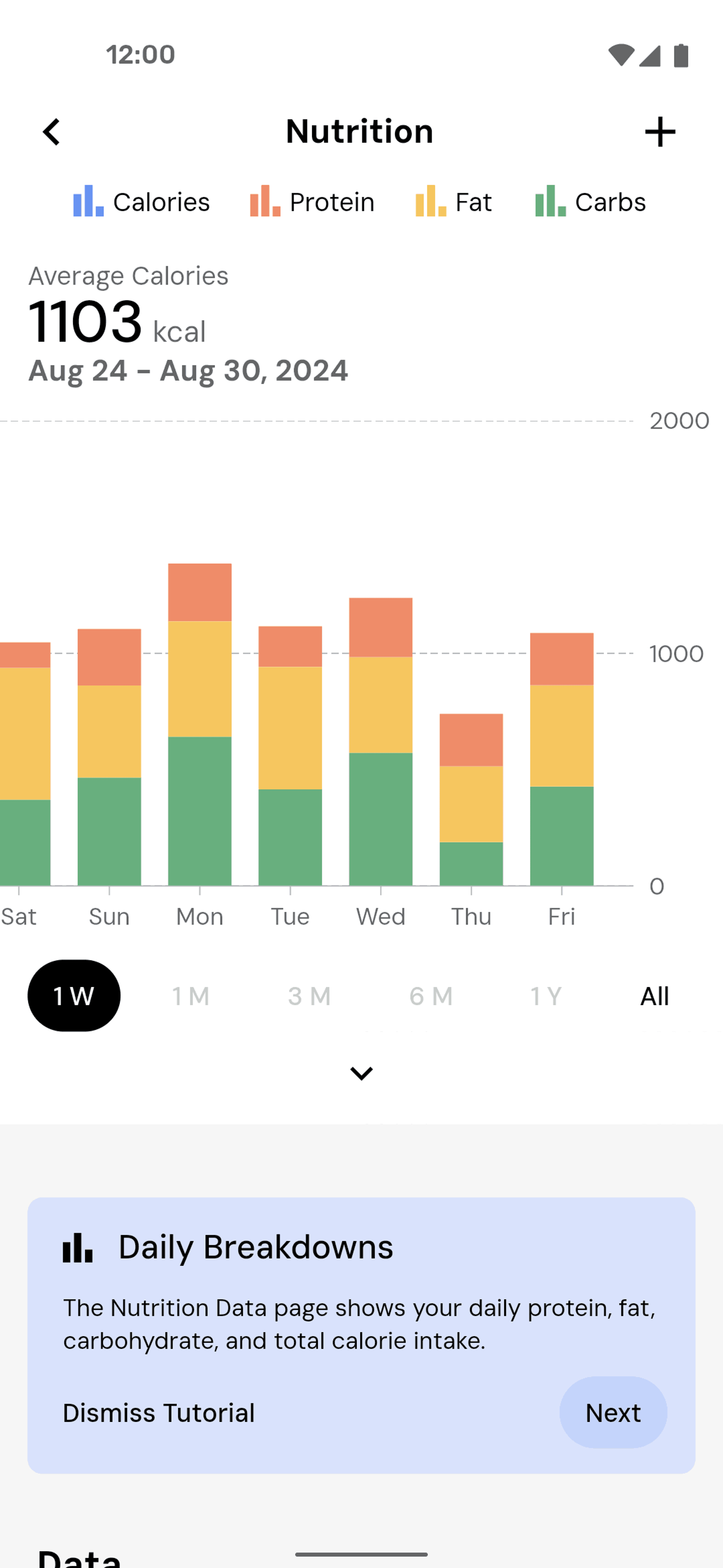 MacroFactor Android Health & Fitness interface screenshot 7