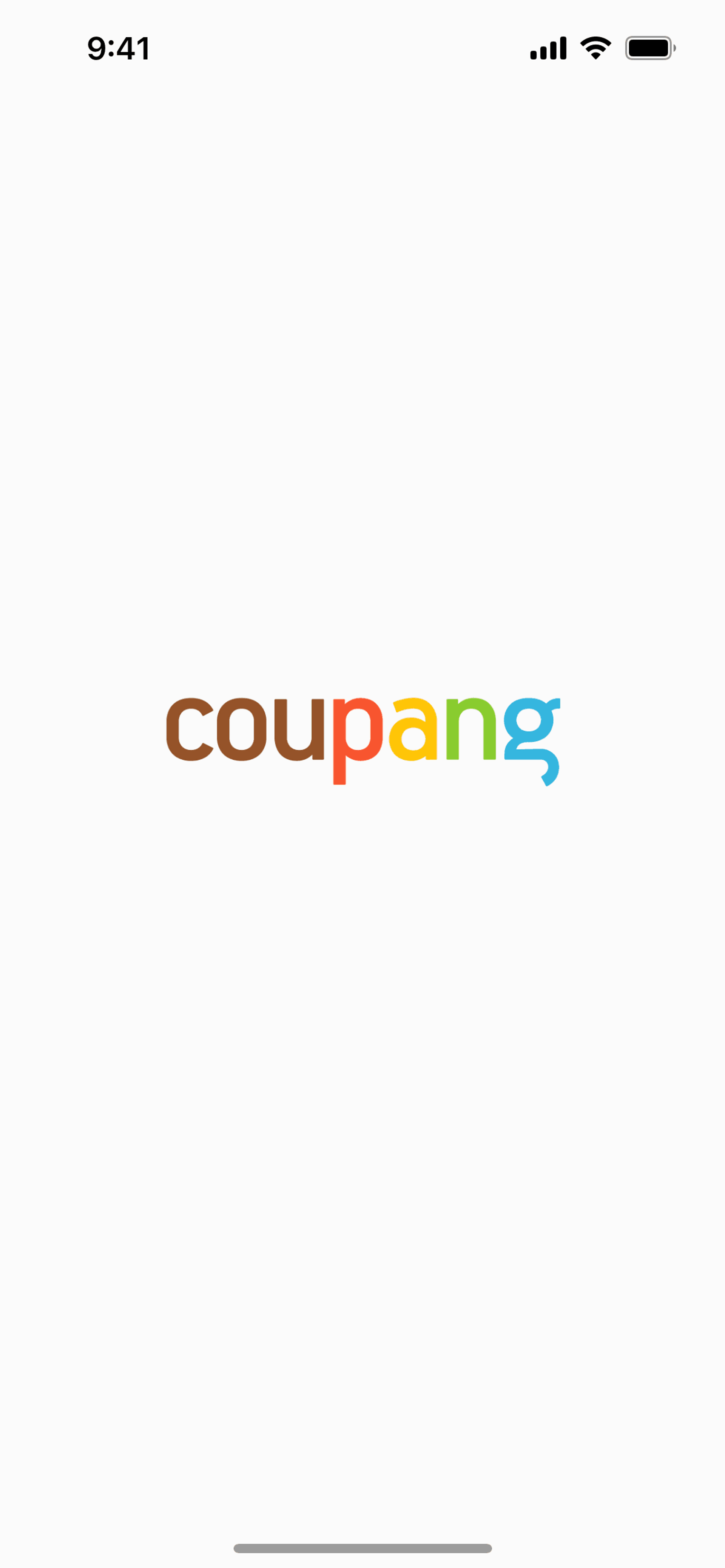 Coupang iOS Shopping interface screenshot 1