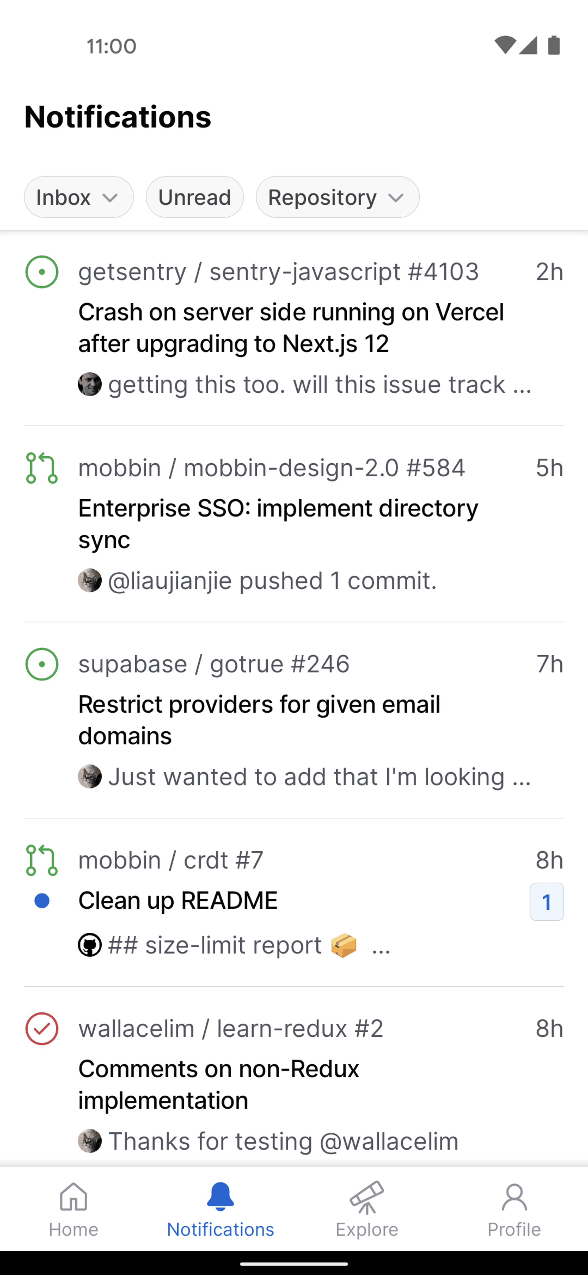 GitHub Android Developer Tools interface screenshot 11