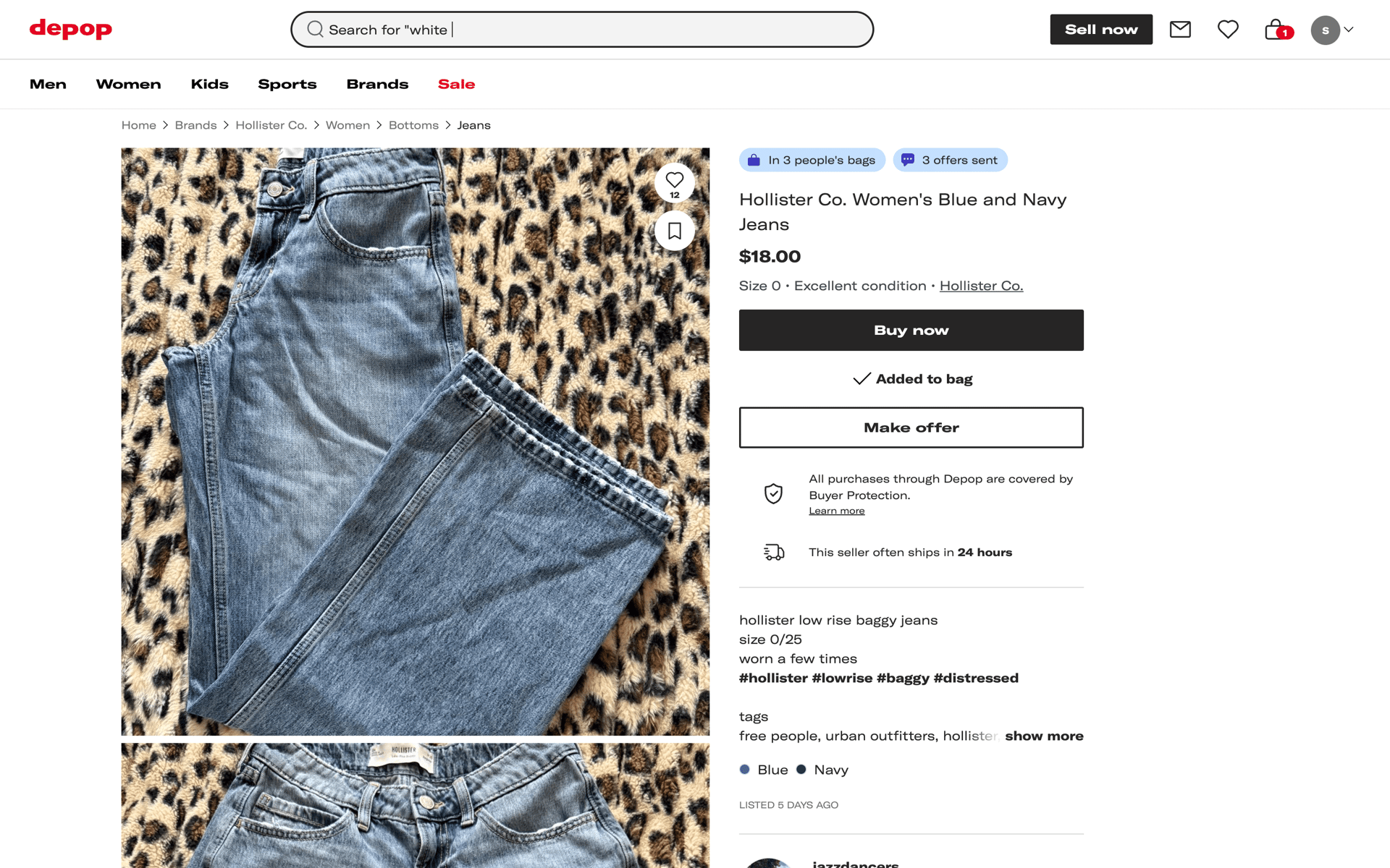 Depop Web Shopping interface screenshot 24