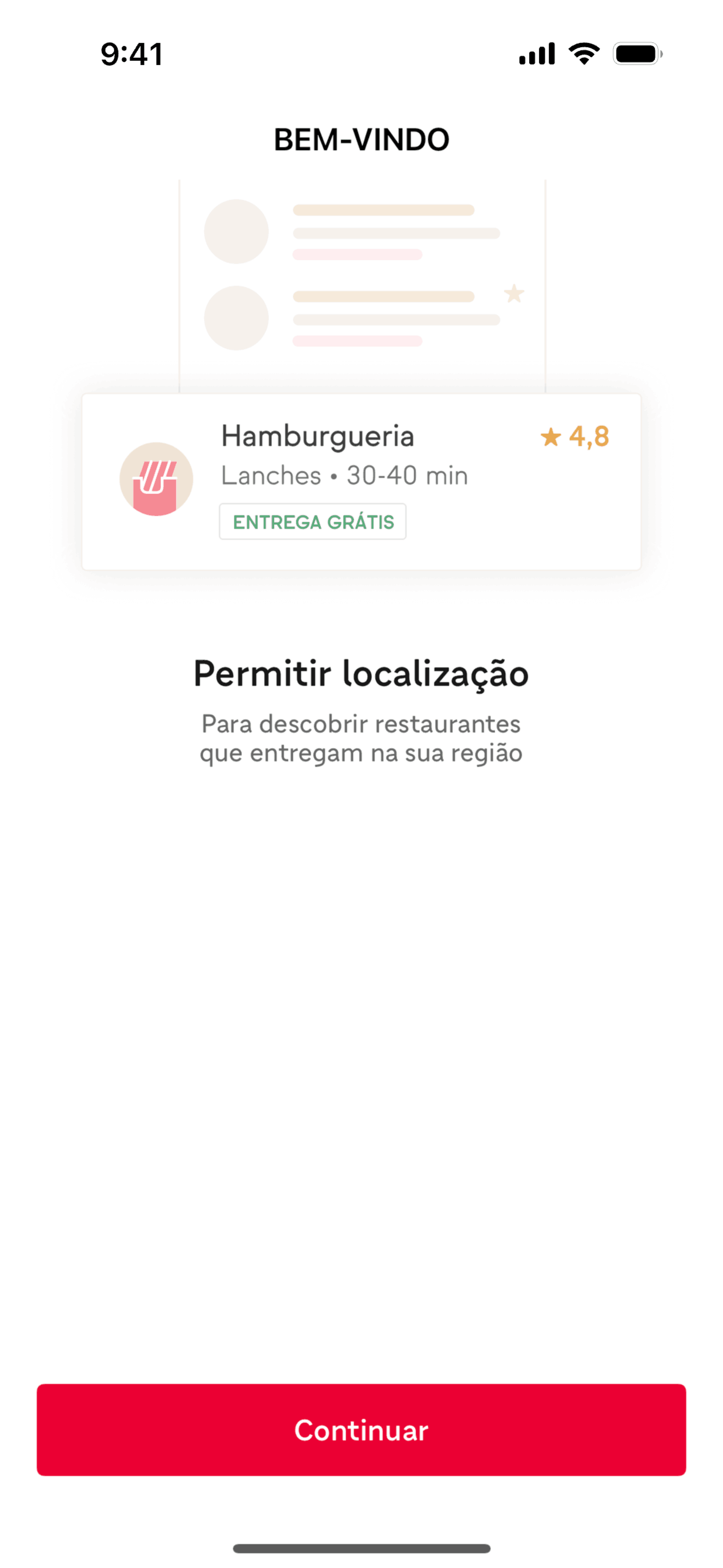 iFood iOS Food & Drink interface screenshot 3
