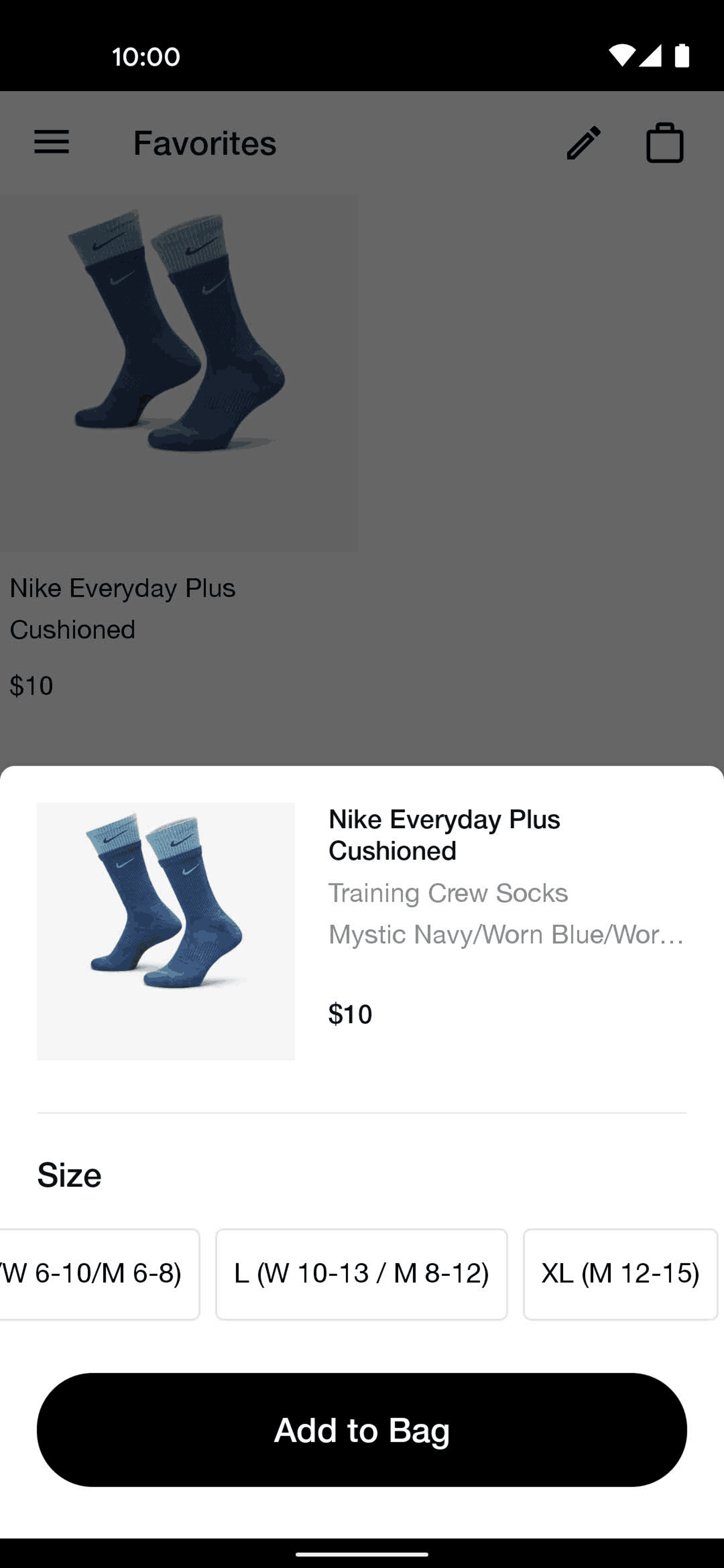 Nike Android Shopping interface screenshot 15