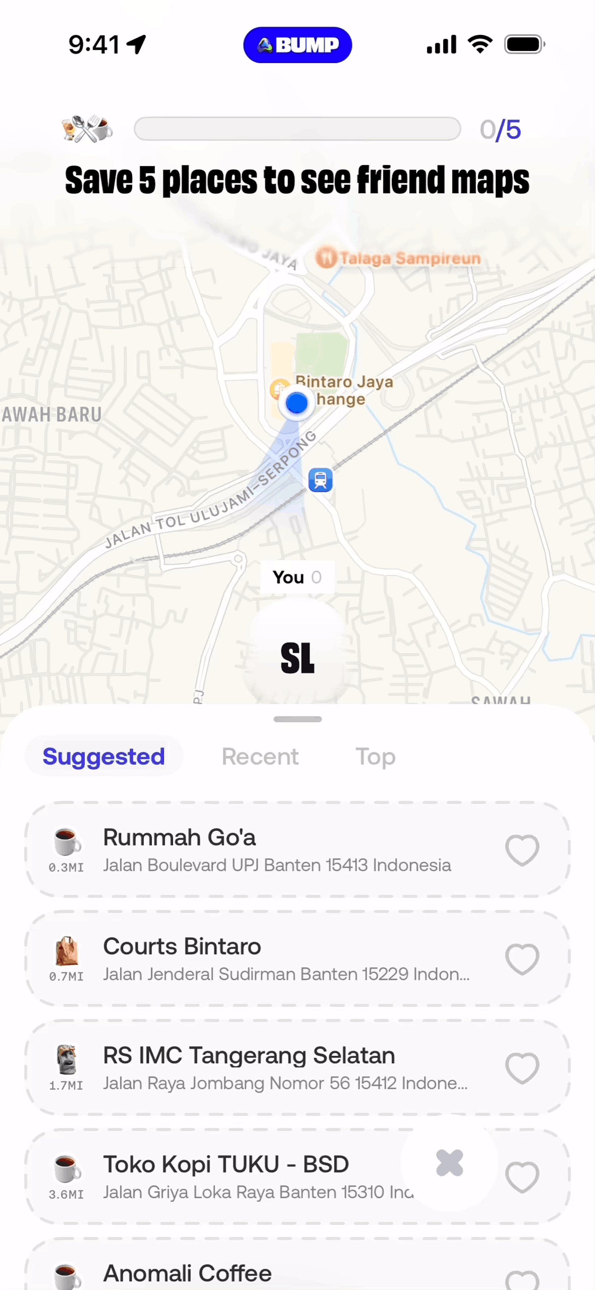 Bump iOS Social Networking interface screenshot 9