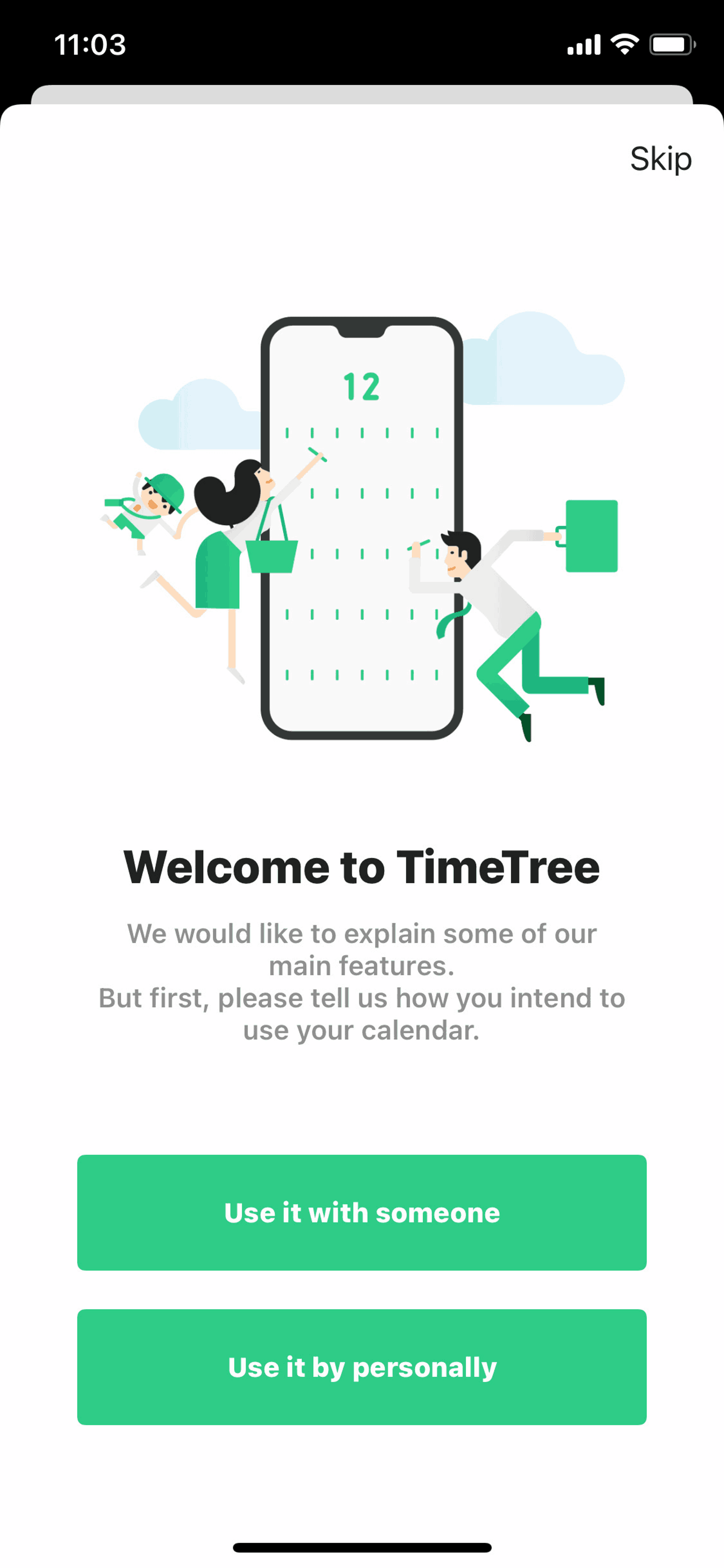 TimeTree iOS Productivity interface screenshot 10