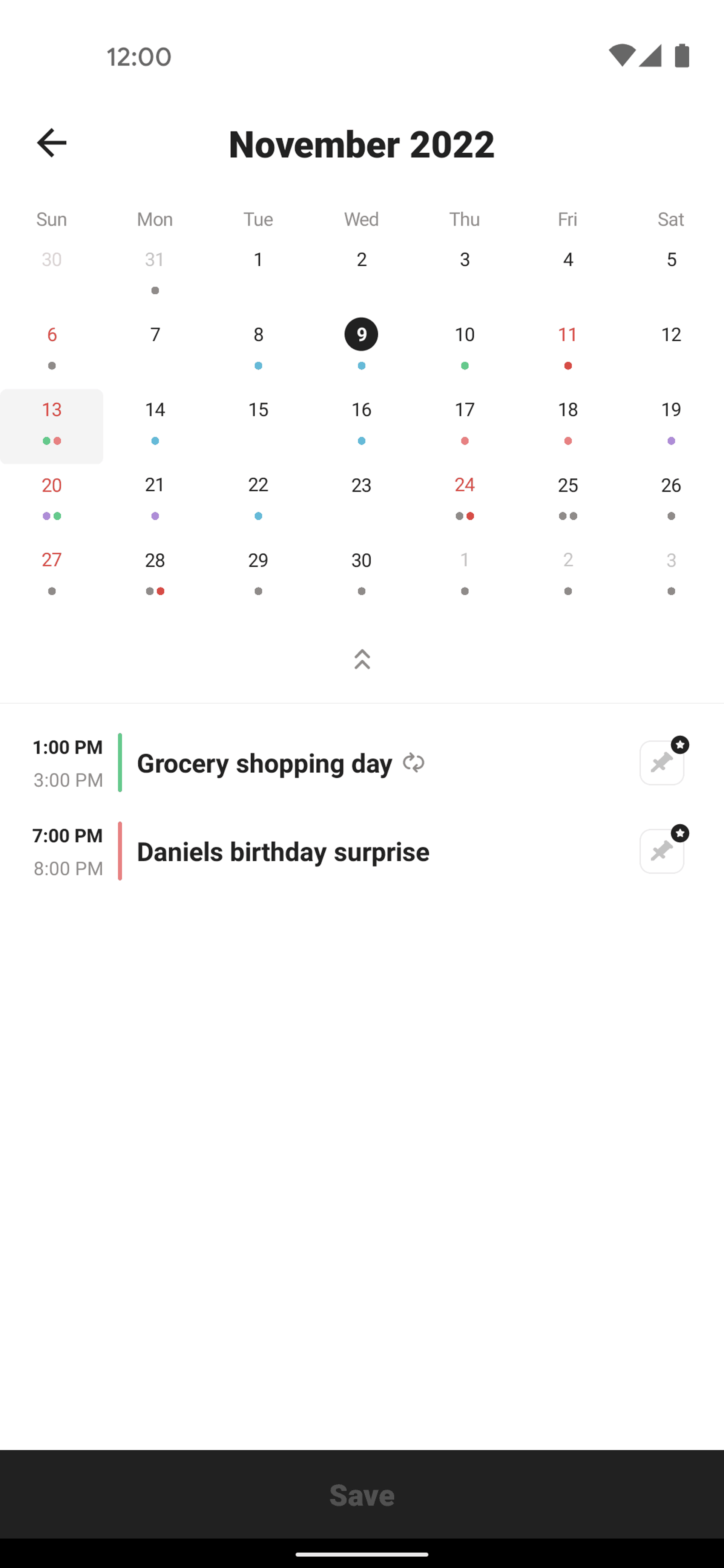 TimeTree Android Productivity interface screenshot 6