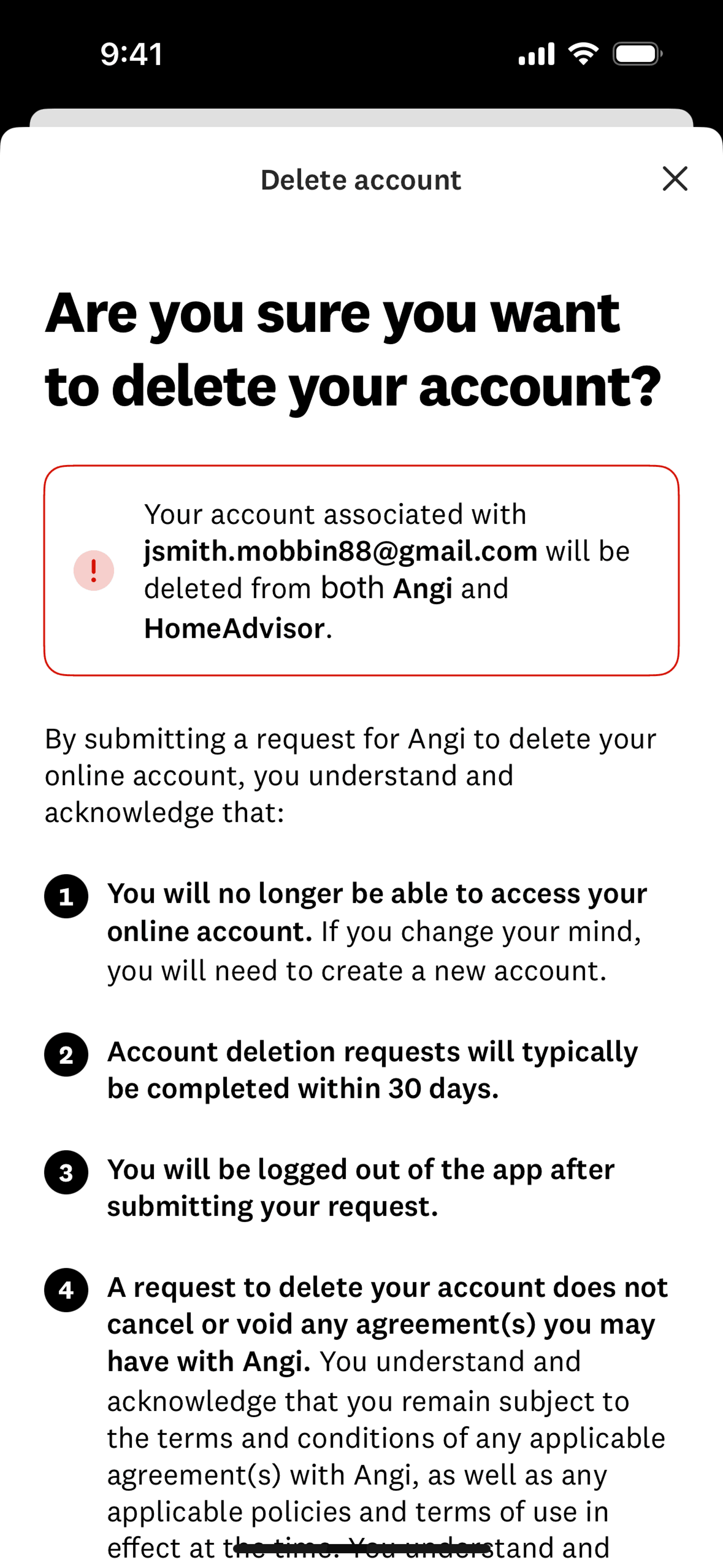 Angi iOS Lifestyle interface screenshot 19