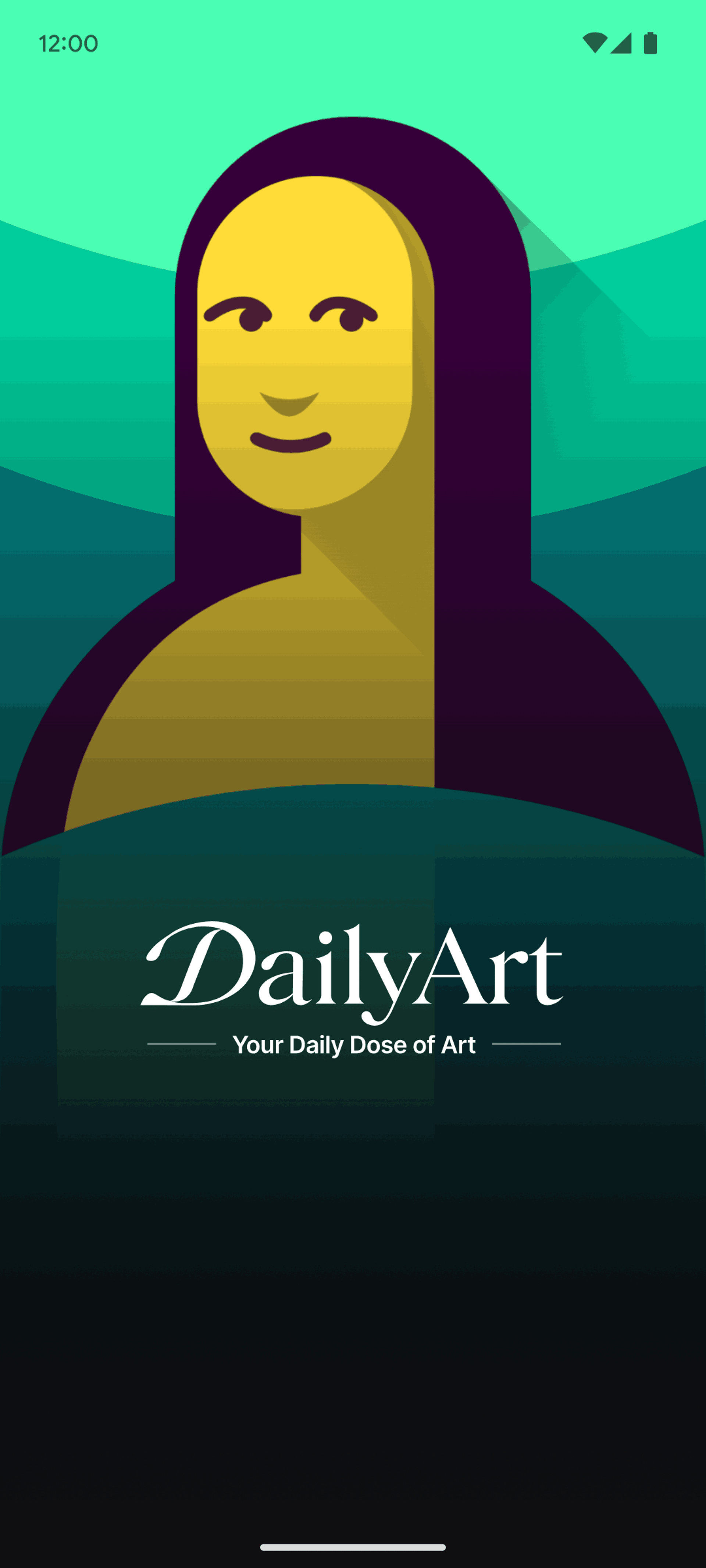 DailyArt Android Education interface screenshot 1