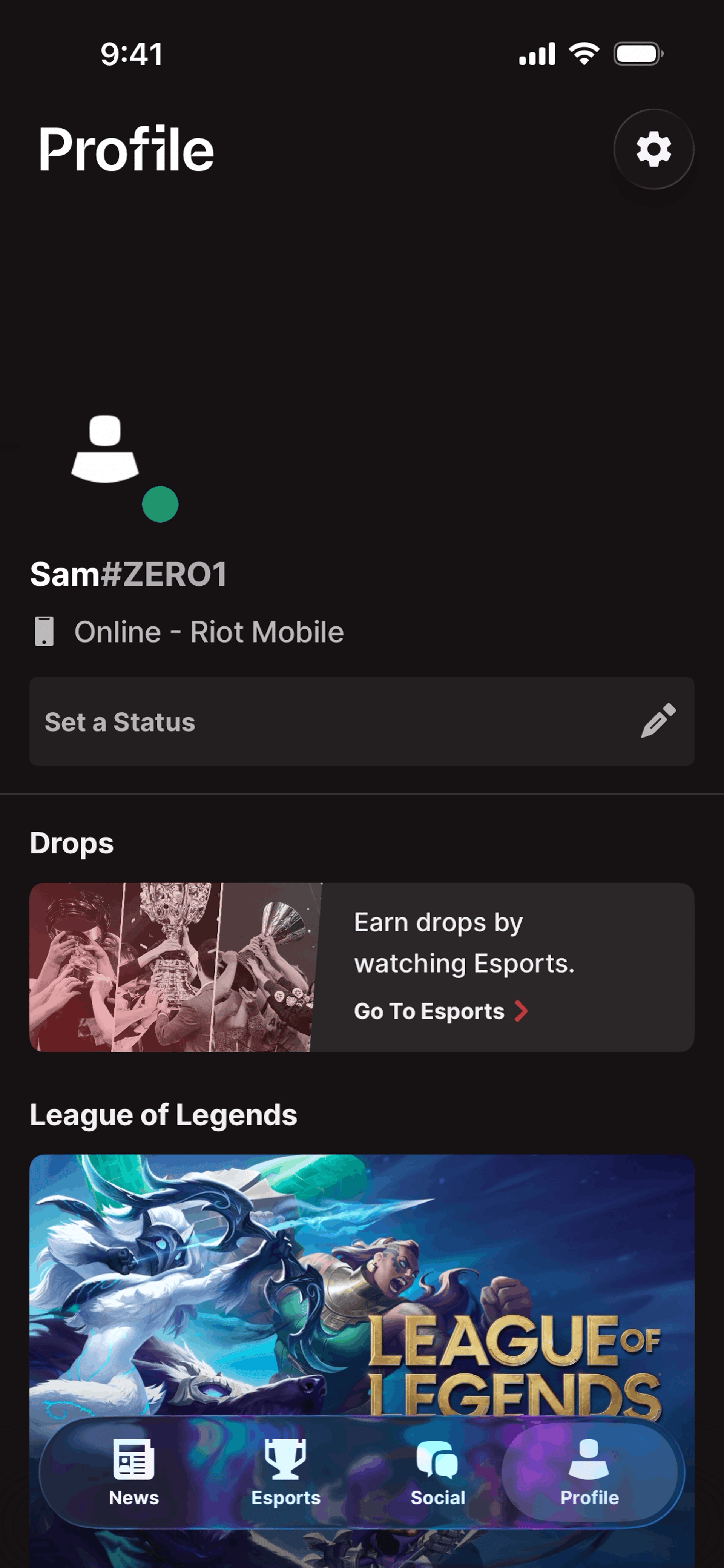 Riot Mobile iOS Entertainment interface screenshot 4
