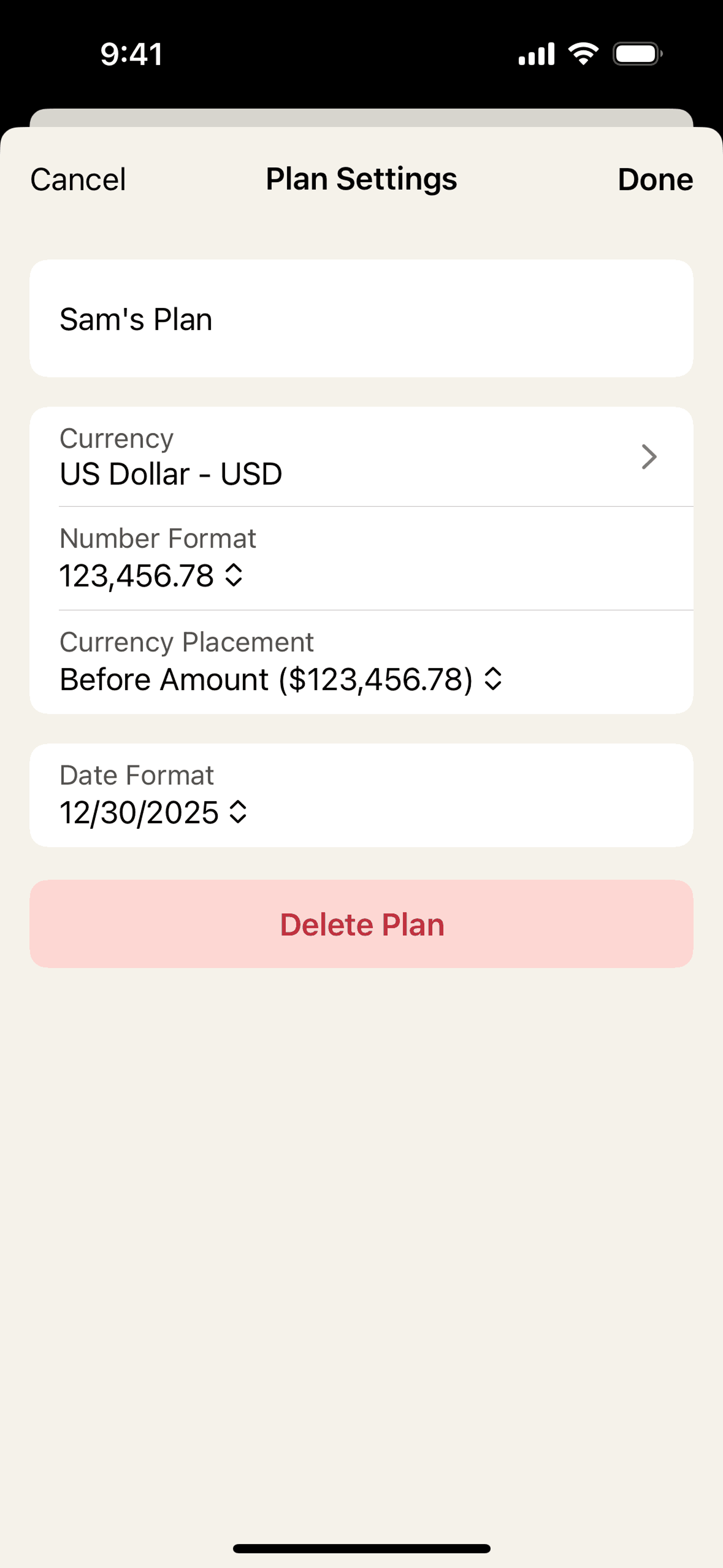 YNAB iOS Finance interface screenshot 23