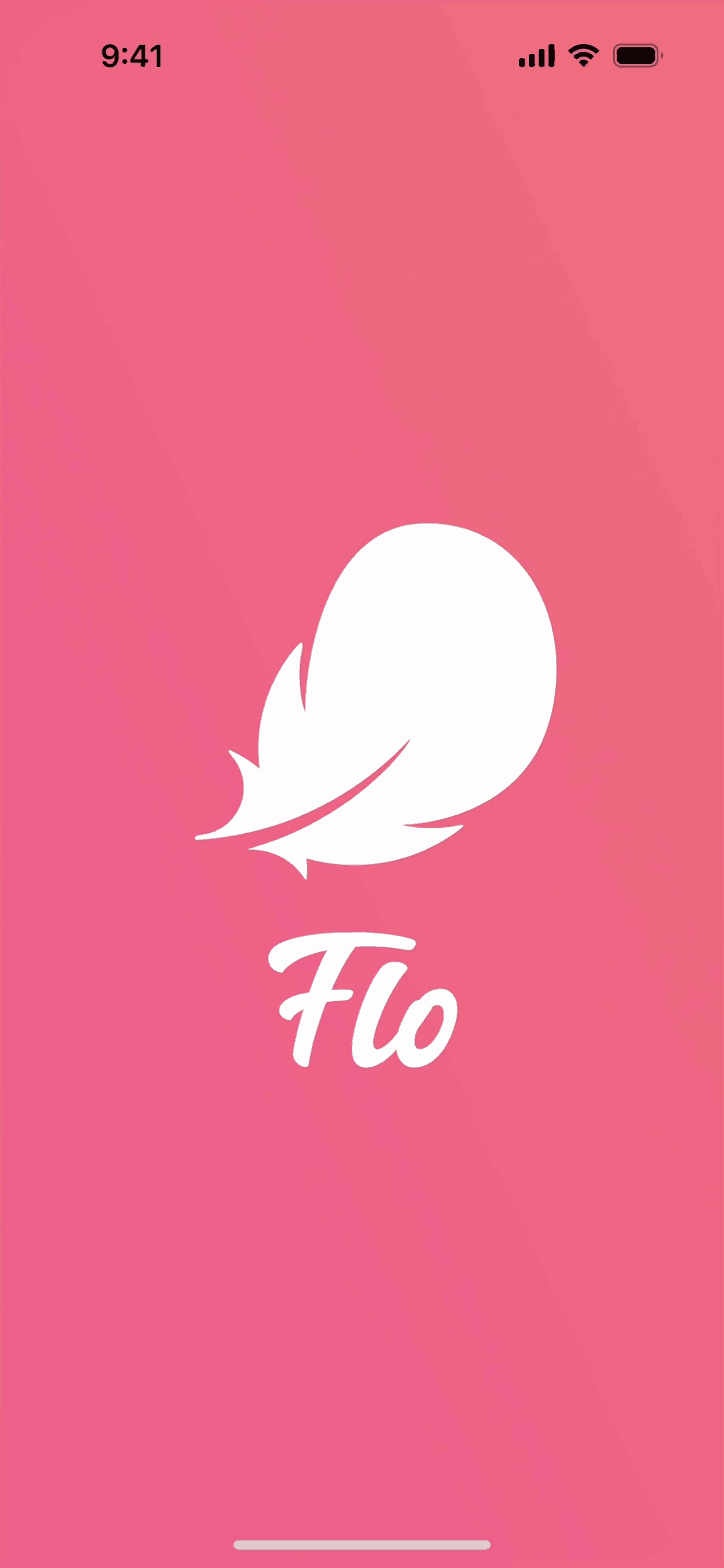 Flo iOS Health & Fitness interface screenshot 1